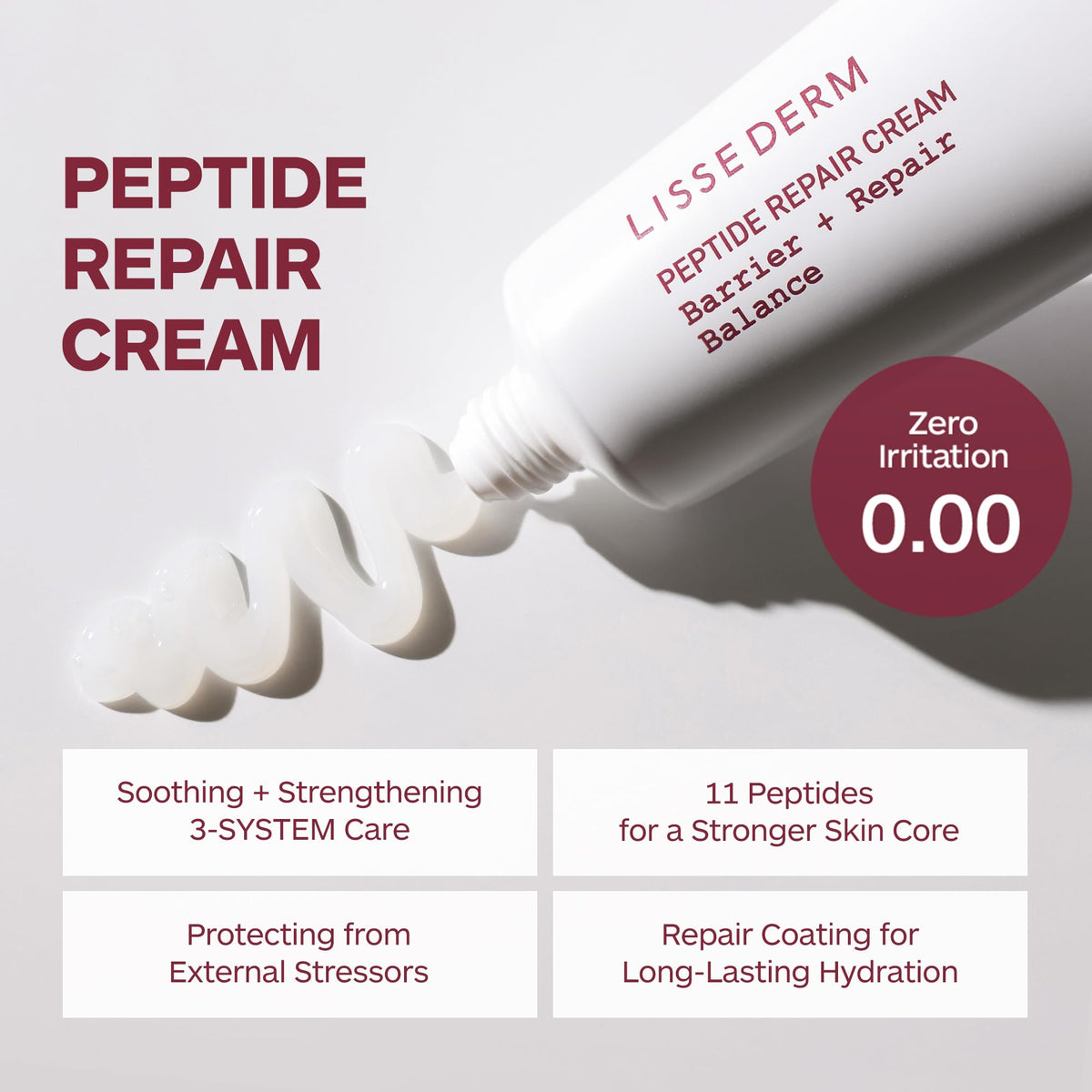 Peptide Repair Cream High Concentration Premium Regeneration - LISSEDERM Official Imagery - 3