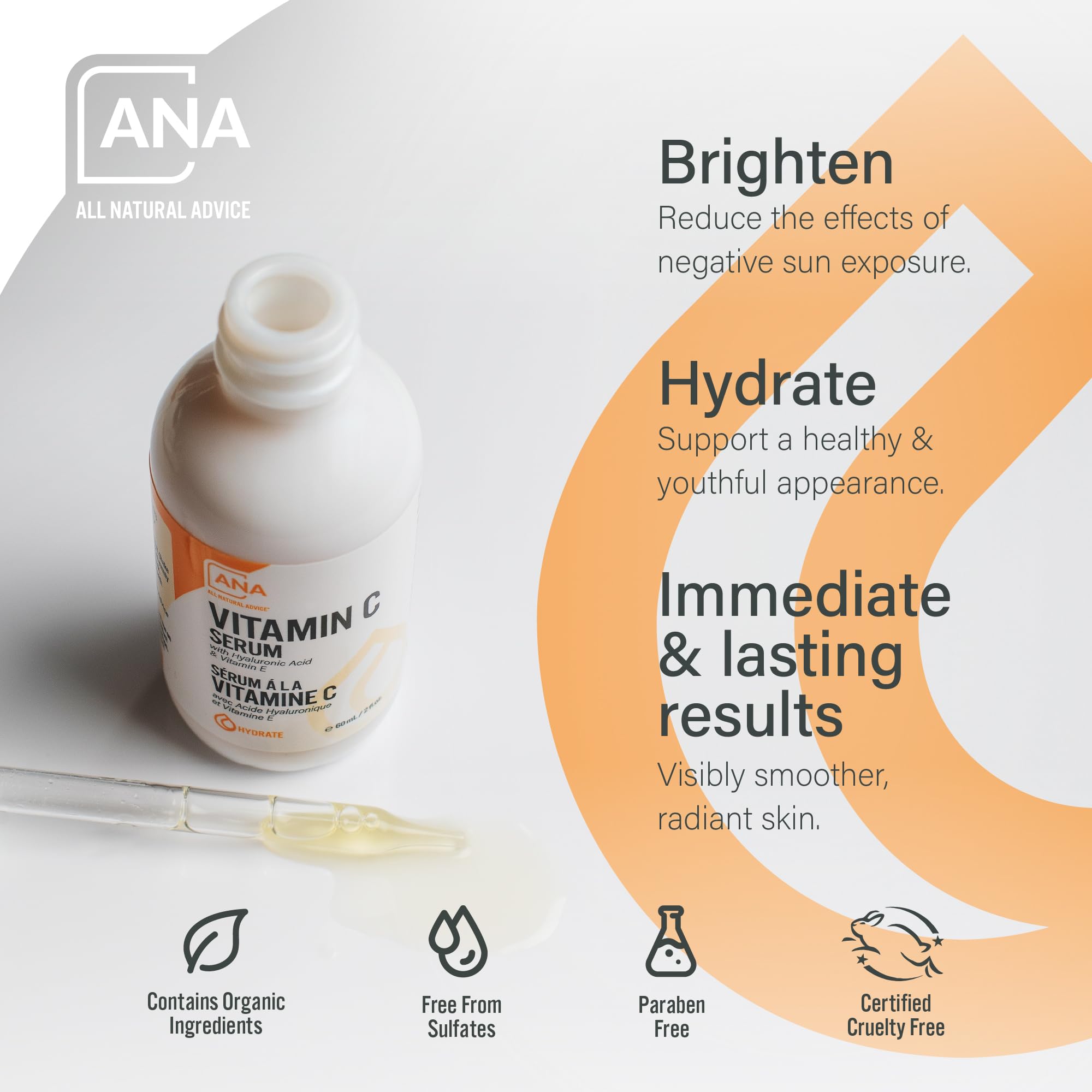 All Natural Advice Vitamin C Serum - 20% Vitamin C Face Serum Solution with - All Natural Advice Official Product View 5