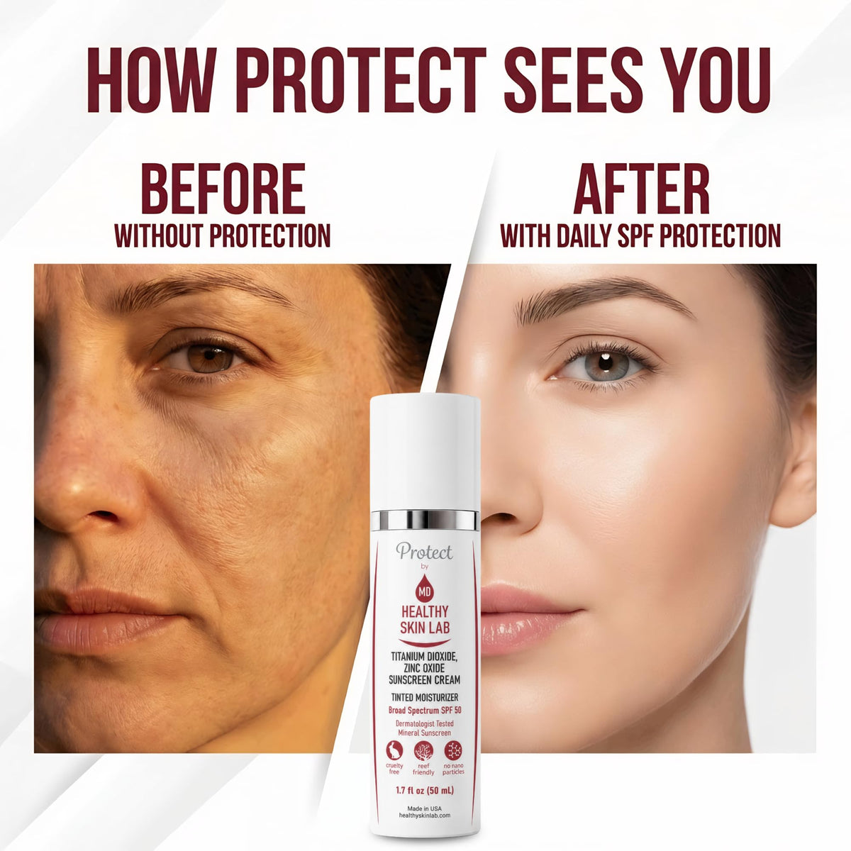 Healthy Skin Lab Protect Tinted Moisturizer SPF 50 Sheer - Healthy Skin Lab Official Imagery - 7