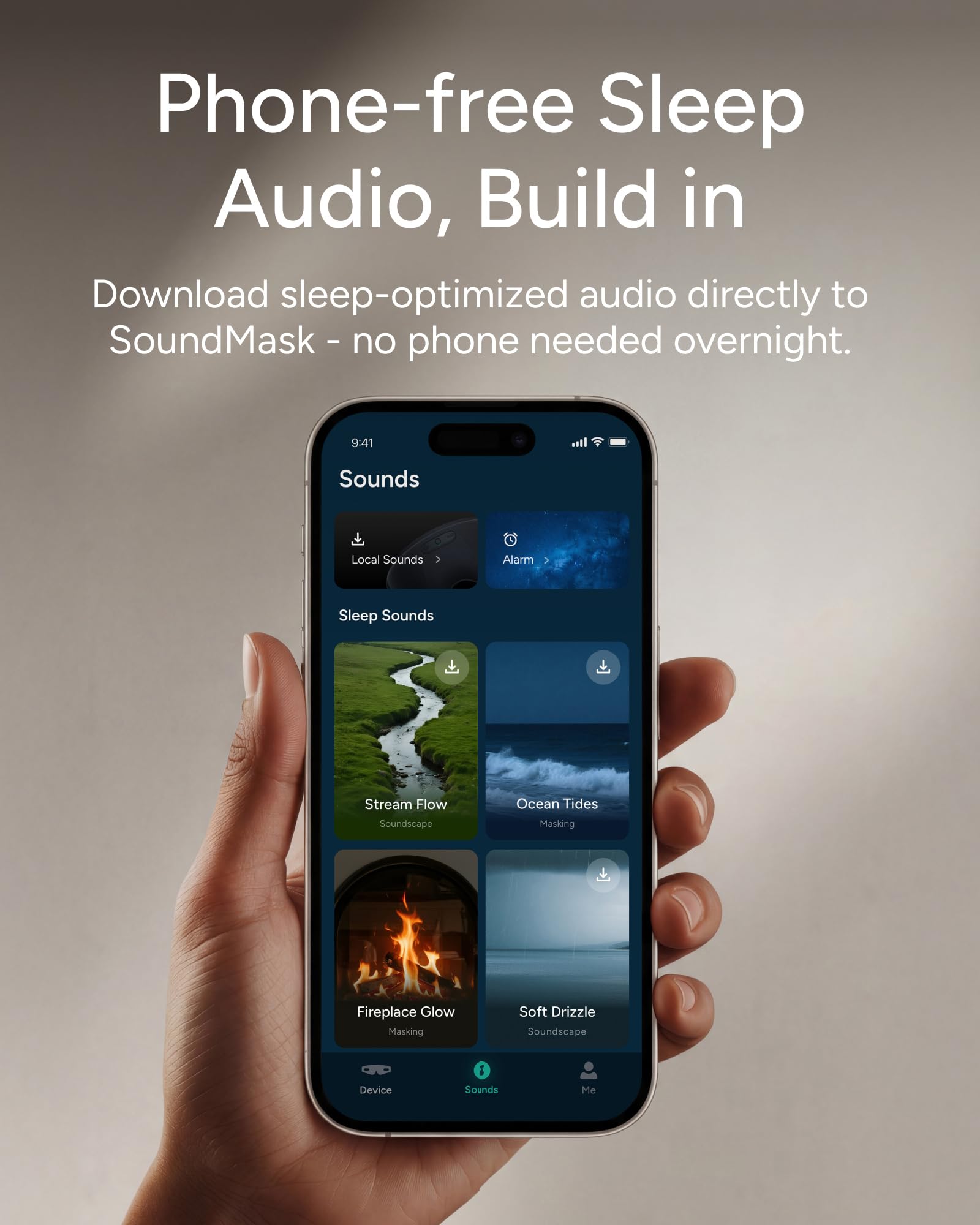 Sleenova SoundMask - Sleep Mask, Side-Sleeper Comfort, Built-in Audio - Sleenova Official Product View 5