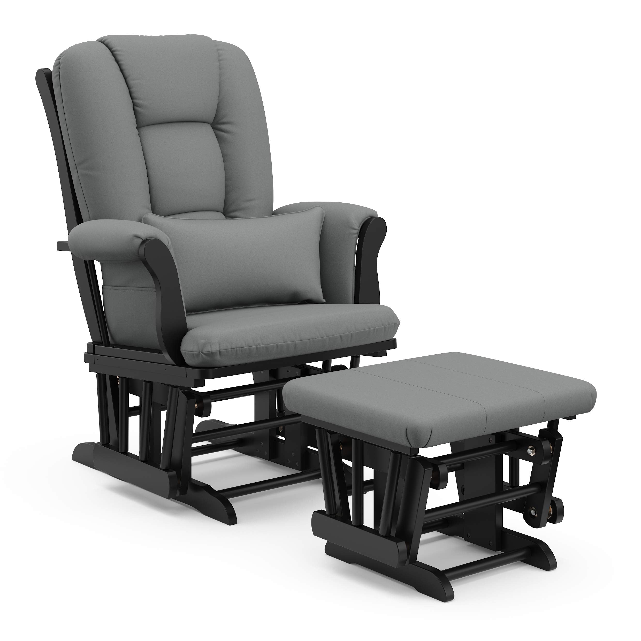 Storkcraft Tuscany Glider &amp; Ottoman and Lumbar Pillow, - Storkcraft