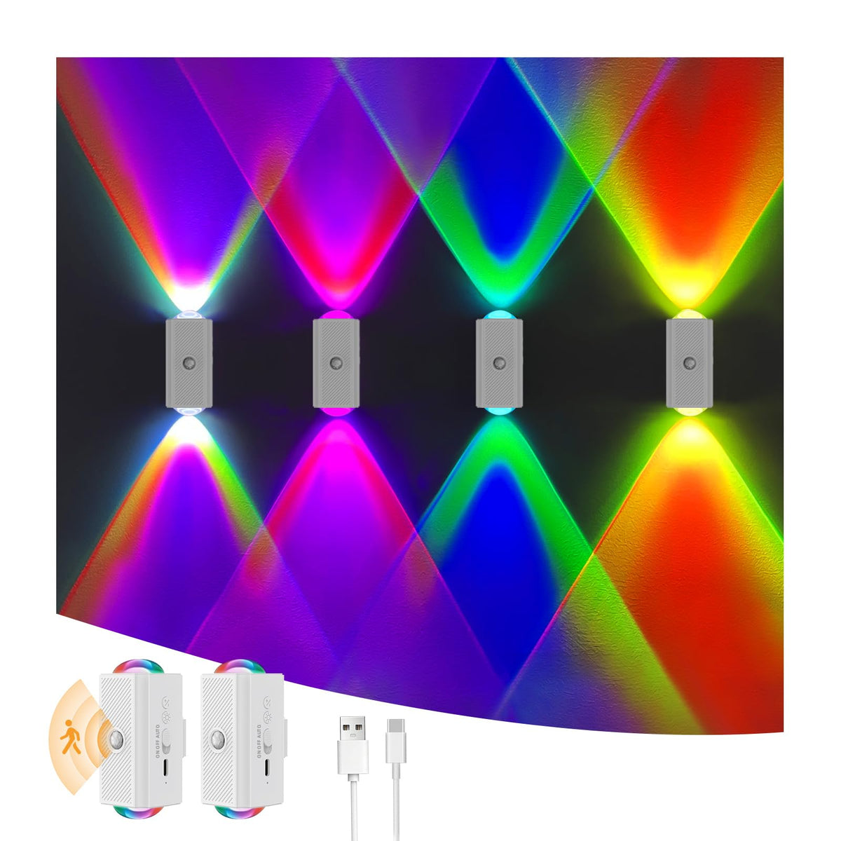 easuntec Motion Sensor Rechargeable Night Light Color - easuntec Official Imagery - 1