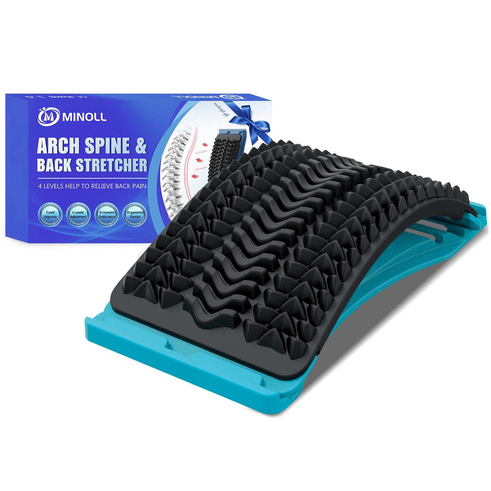 MINOLL Back Stretcher for Lower Back Pain Relief, Multiple Level Adjus - View 9