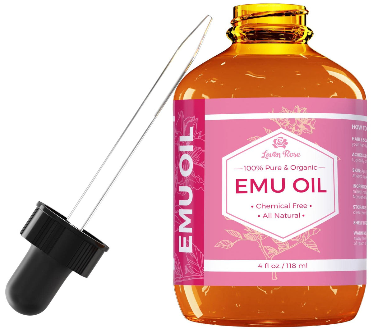 Leven Rose Emu Oil 100 Pure Natural Hair Strengthener Anti - Leven Rose Official Imagery - 8