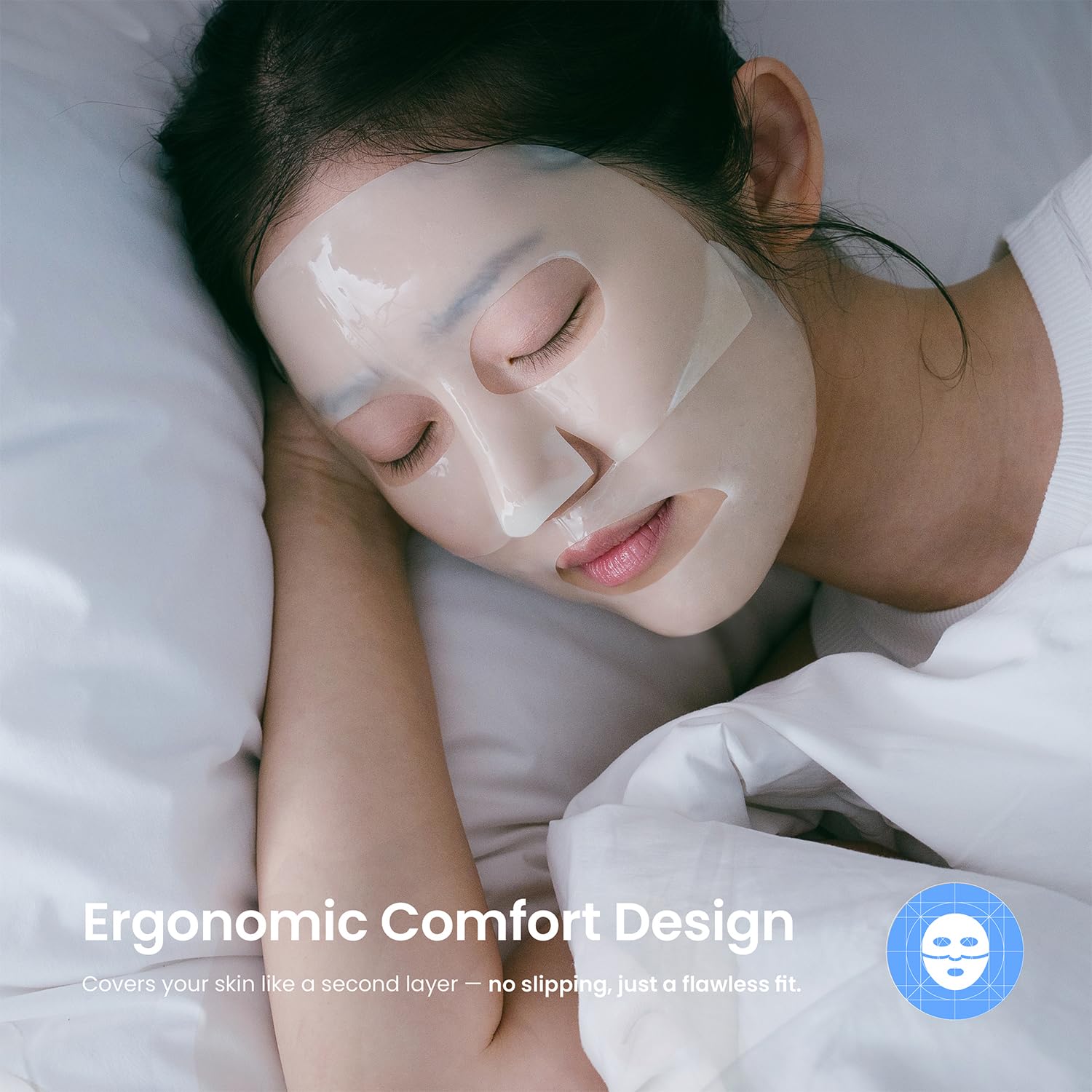 Glowganic Pro Collagen Face Mask (16 Count (Pack of 1)) - caraseoul