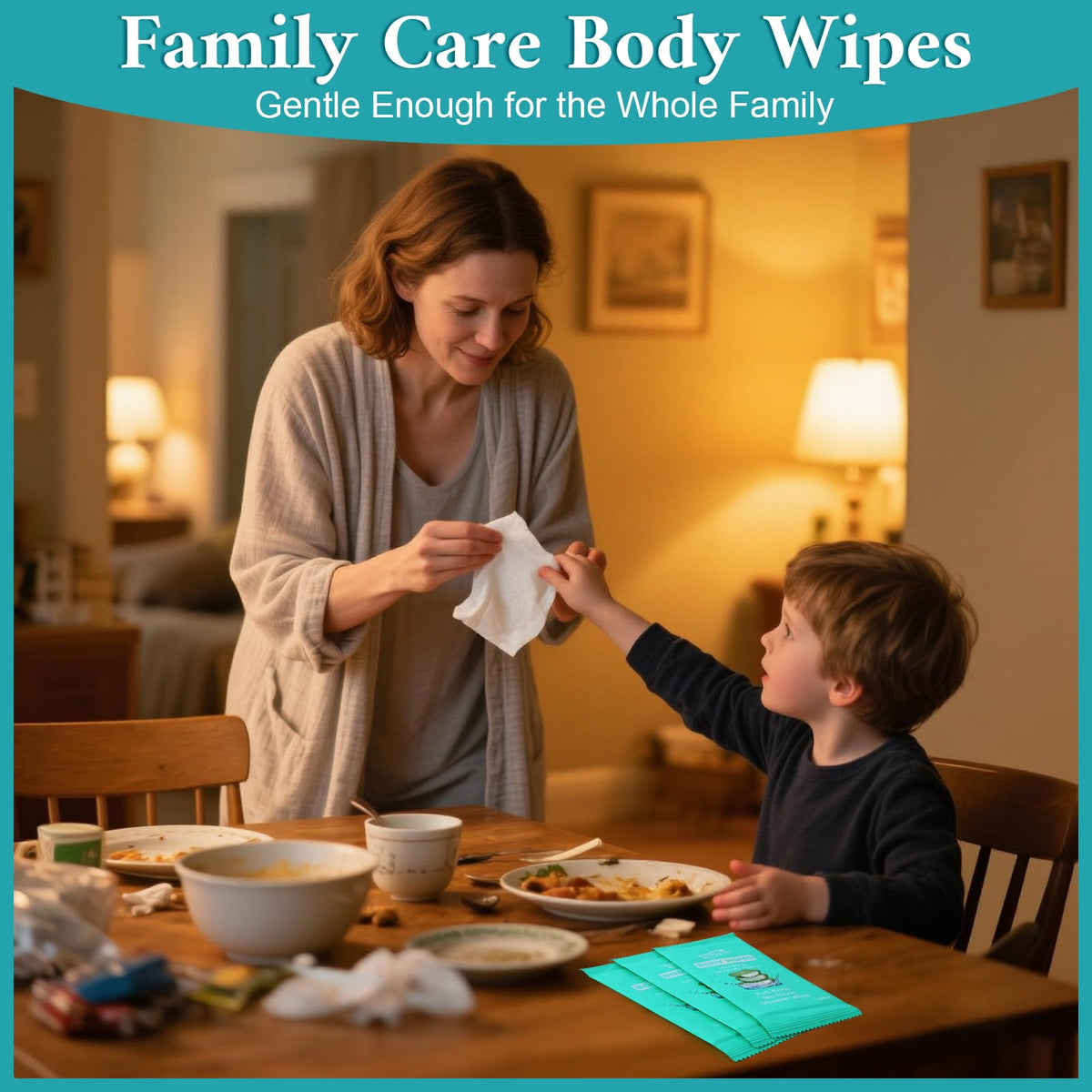 300 Pack Body Wipes Individually Wrapped Shower Wipes for - WOUSEDO Official Imagery - 8