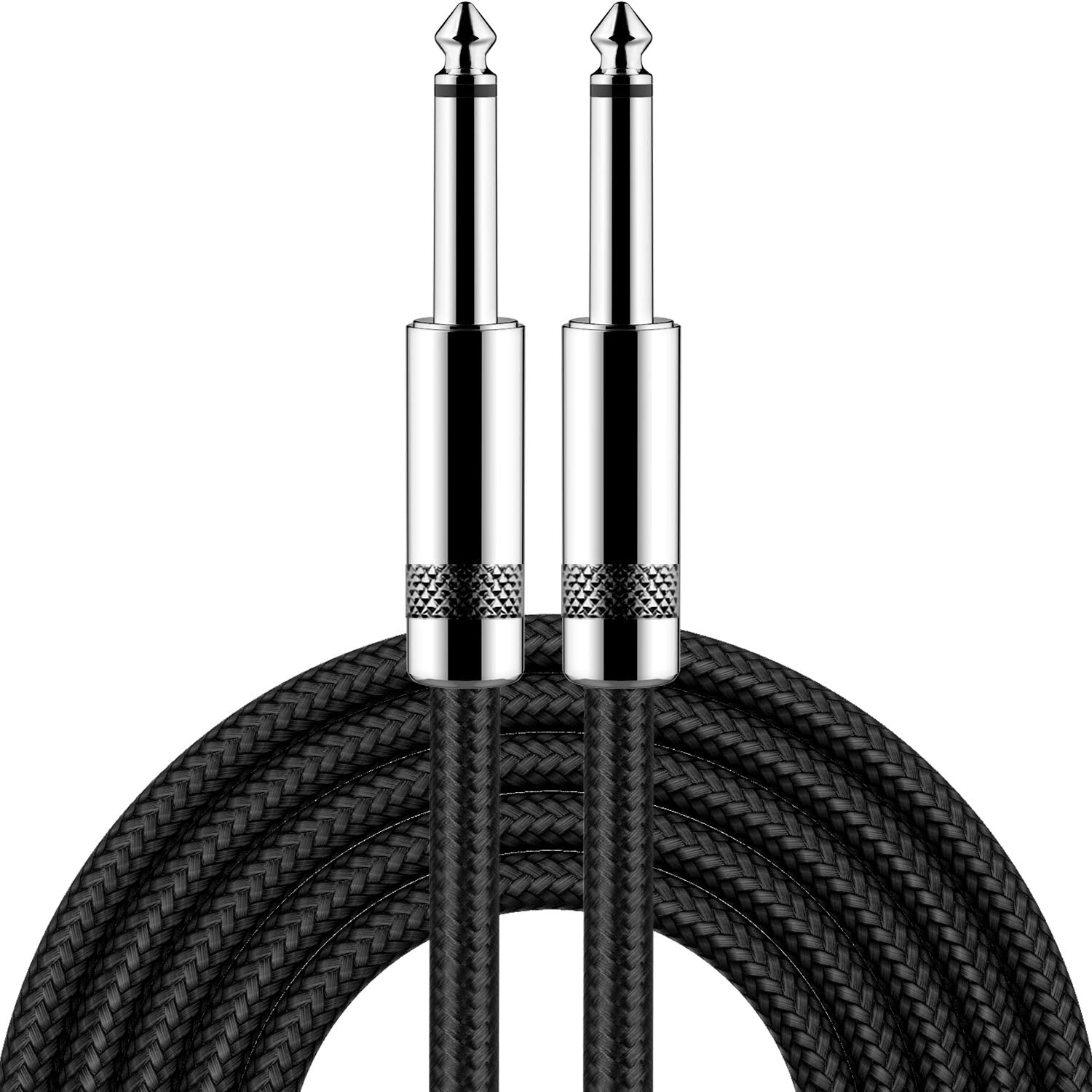New Bee Guitar Cable 10 ft Electric Instrument Cable Bass AMP Cor by New Bee - Angle View 2