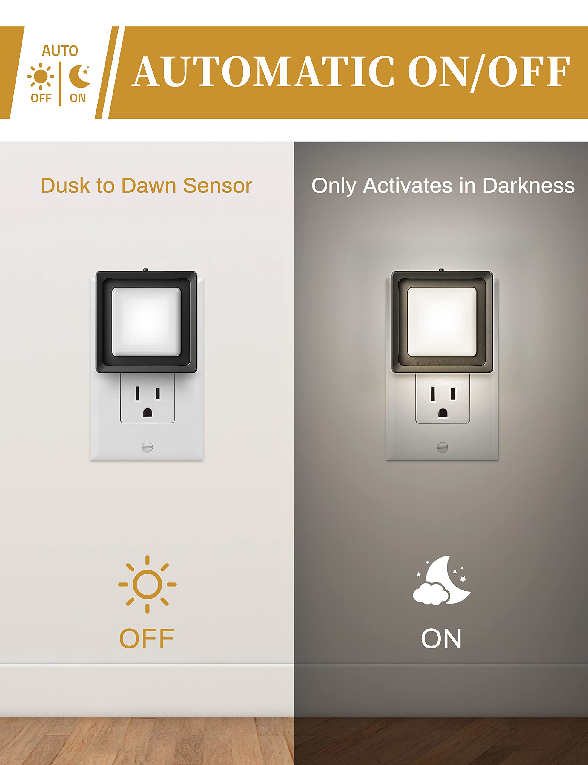 DORESshop Night Light  ,LED Night Light with Dusk to Dawn Sensor - DORESshop Official Product View 5
