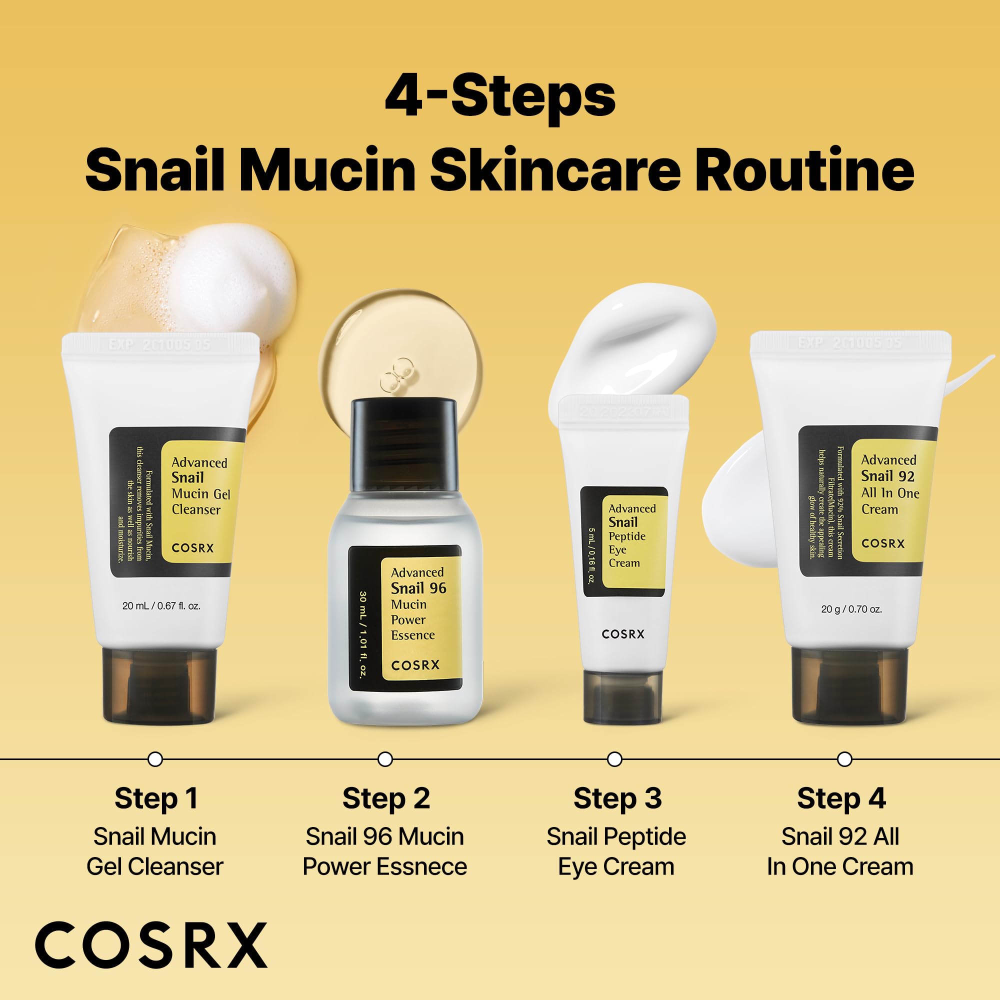 COSRX All About Snail Mucin Set, Mini Travel Essentials - COSRX Official Product View 4