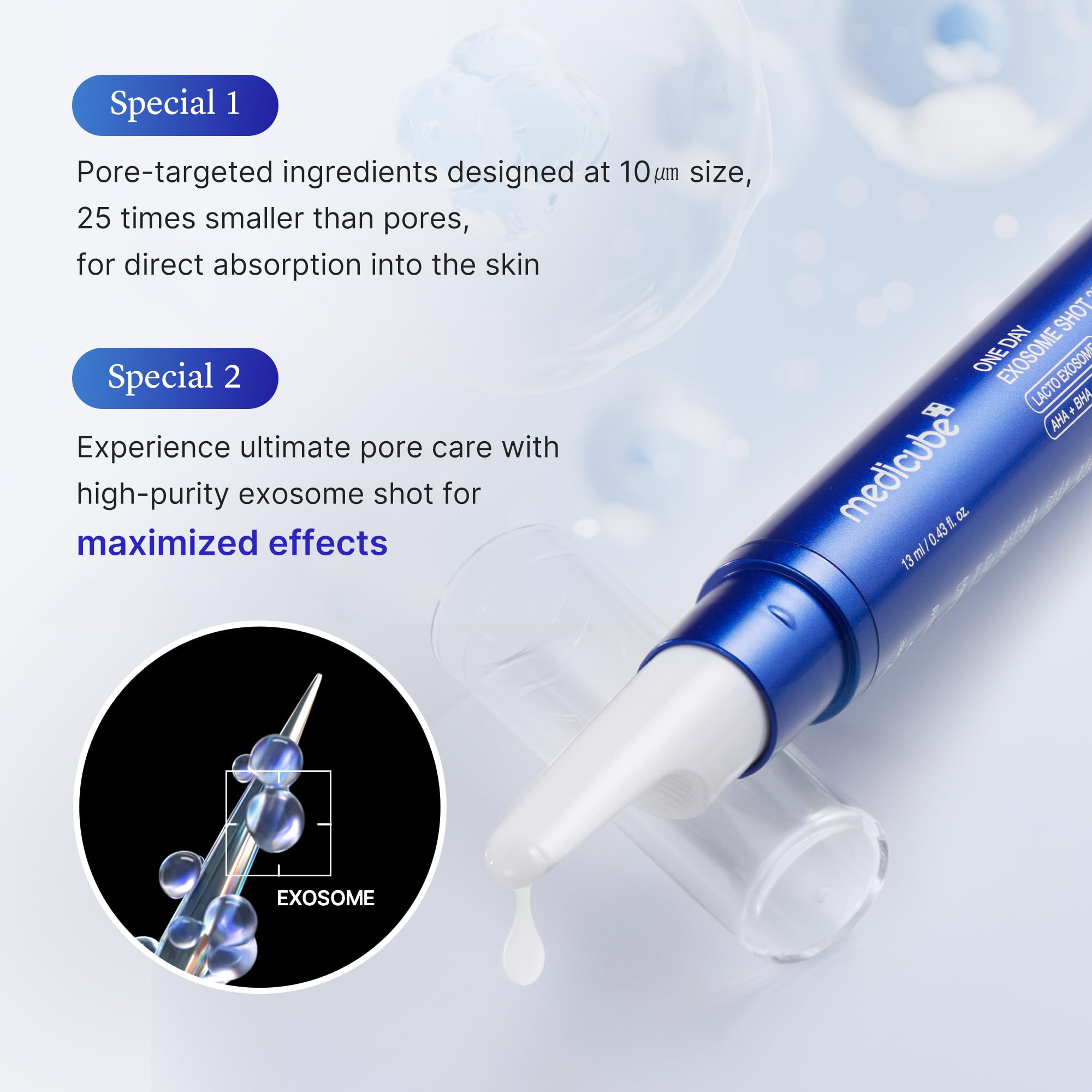 medicube Exosome Shot Zero 25,000 PPM Spicule Facial Serum - View 4