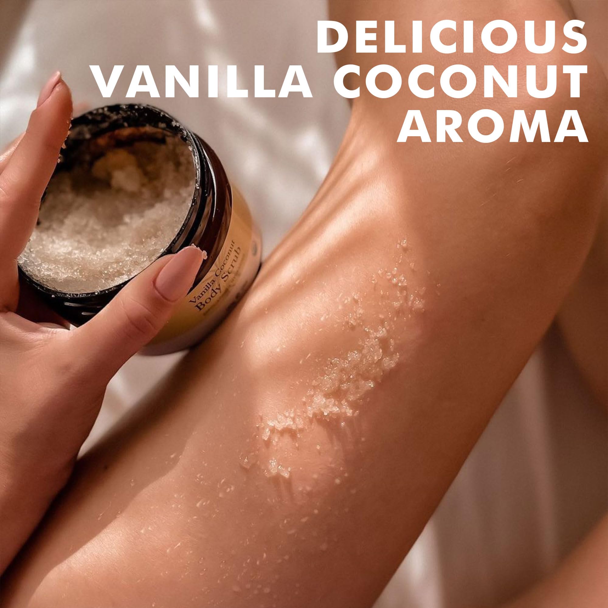 Beauty by Earth Organic Vanilla Coconut Body Scrub - USA Made Sugar Scrub - Beauty by Earth Official Product View 9