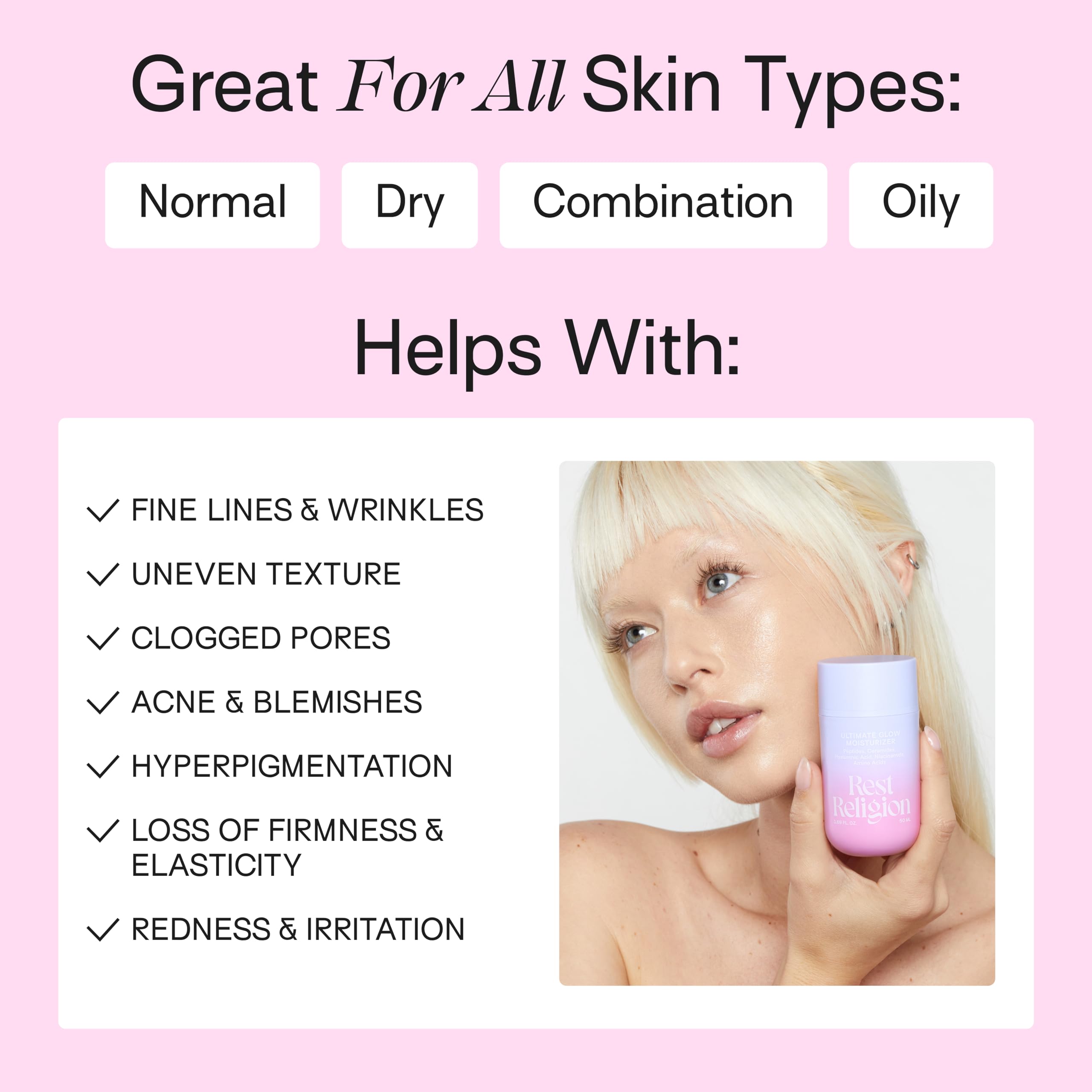 Rest Religion Retinal Skin Restoring Serum with 0.1% Retinal, Bio Retinol, - Rest Religion Official Product View 5