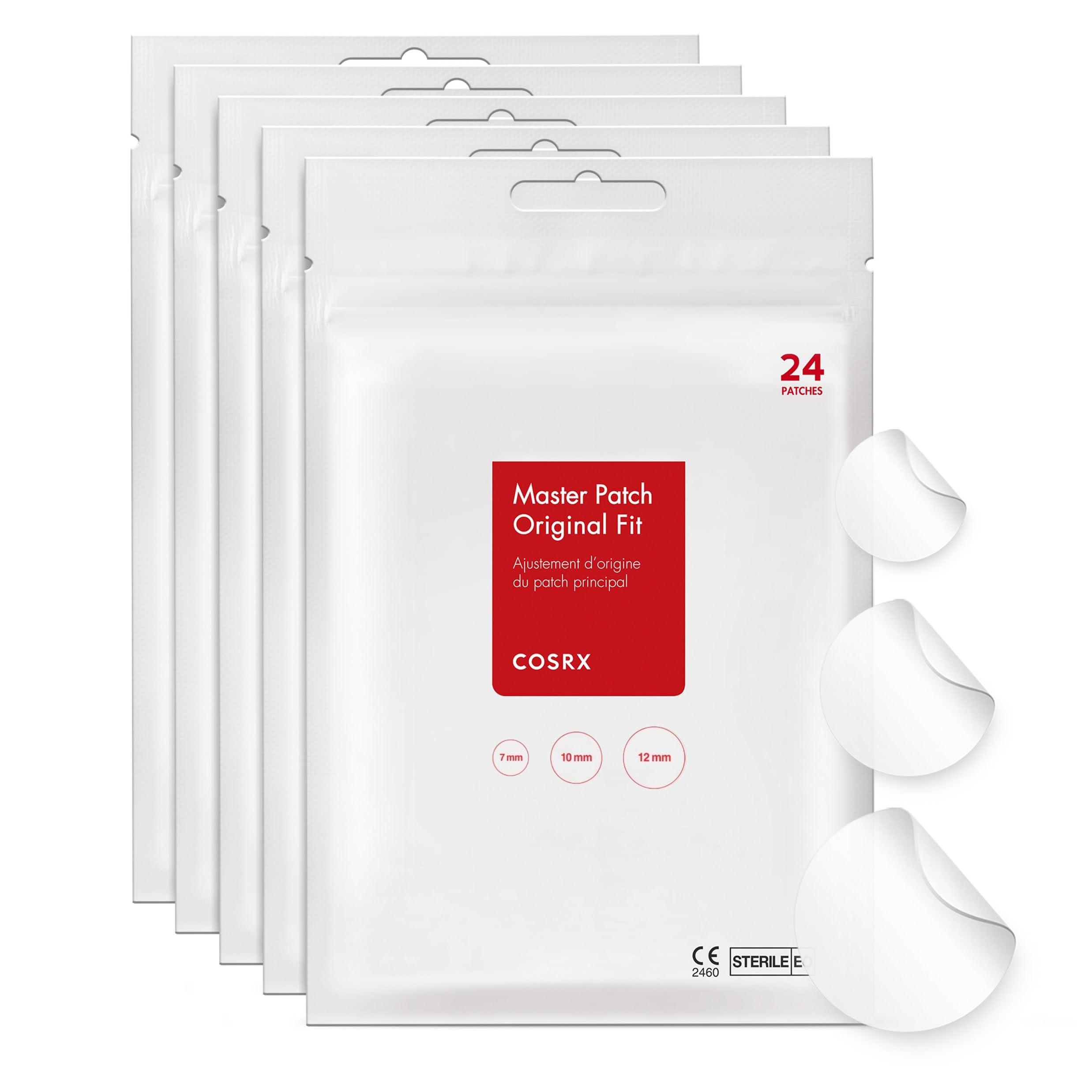 COSRX Acne Pimple Patches Absorbing Hydrocolloid Spot, 3 Size - COSRX