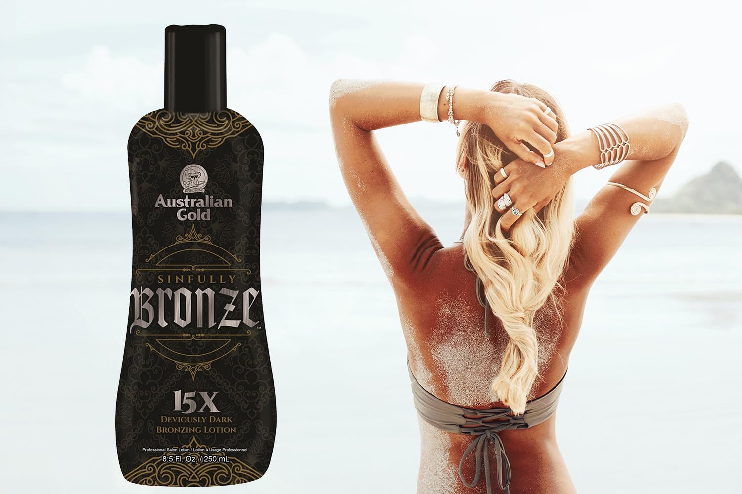 Australian Gold Sinfully Bronze 15x Dark Bronzer with Tyrosine 8.5oz