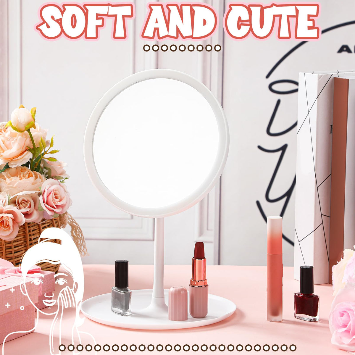 DoubleFill 6 Pcs Spa Party Mirrors Gifts Bulk Sleepover - DoubleFill Official Imagery - 5