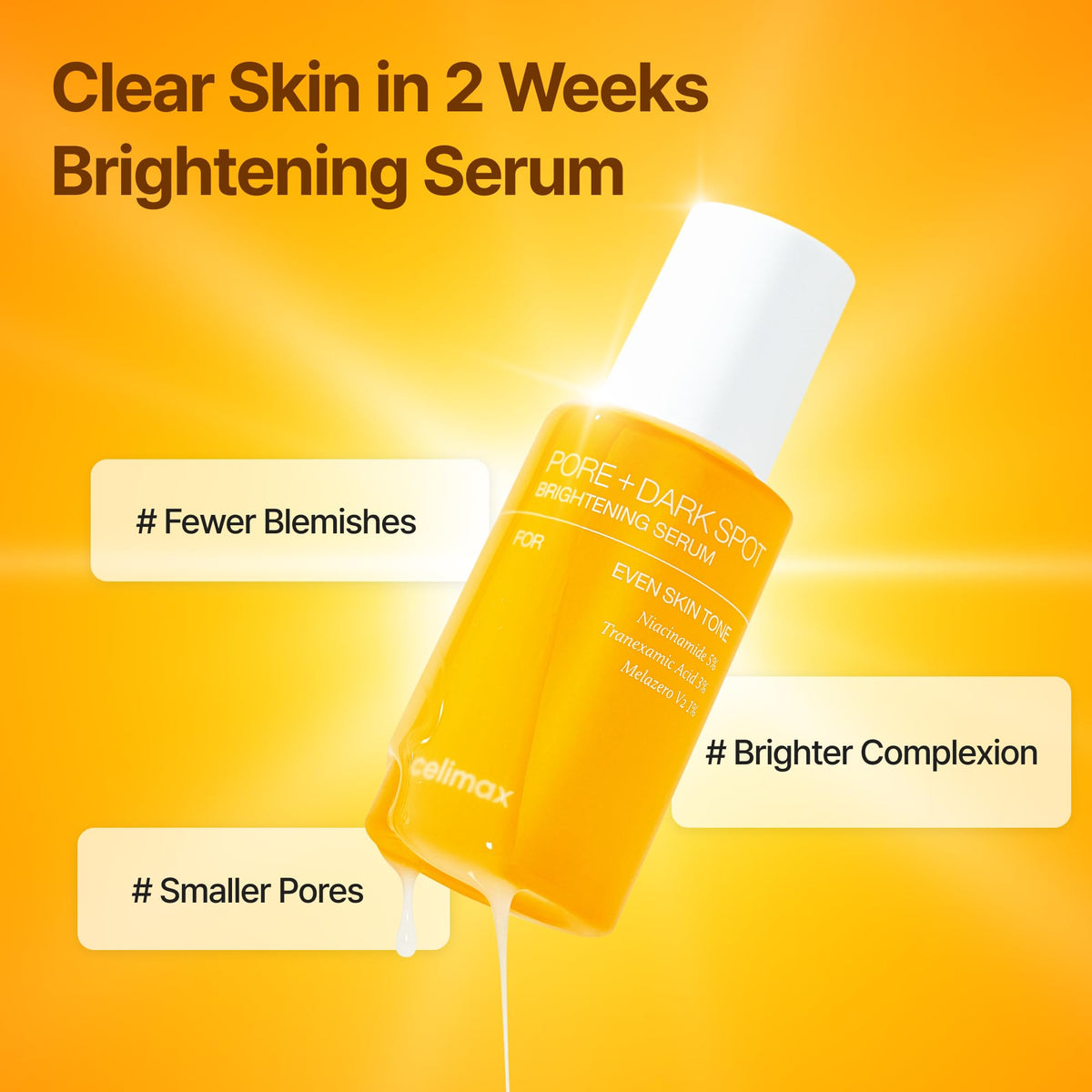 celimax Pore Dark Spot Serum 1 01 fl oz - celimax Official Imagery - 3