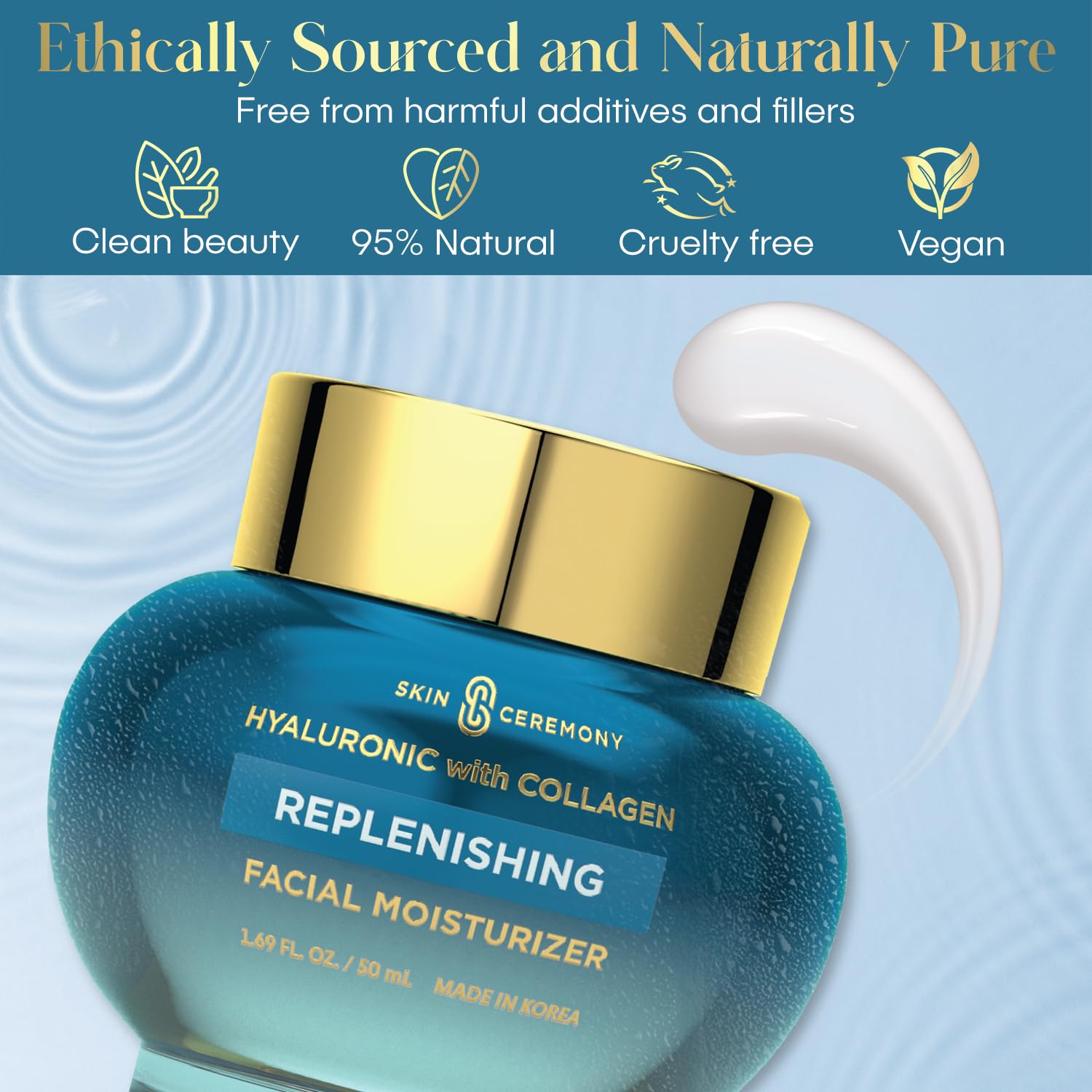 Hyaluronic Acid Moisturizer with Collagen - Skin Ceremony