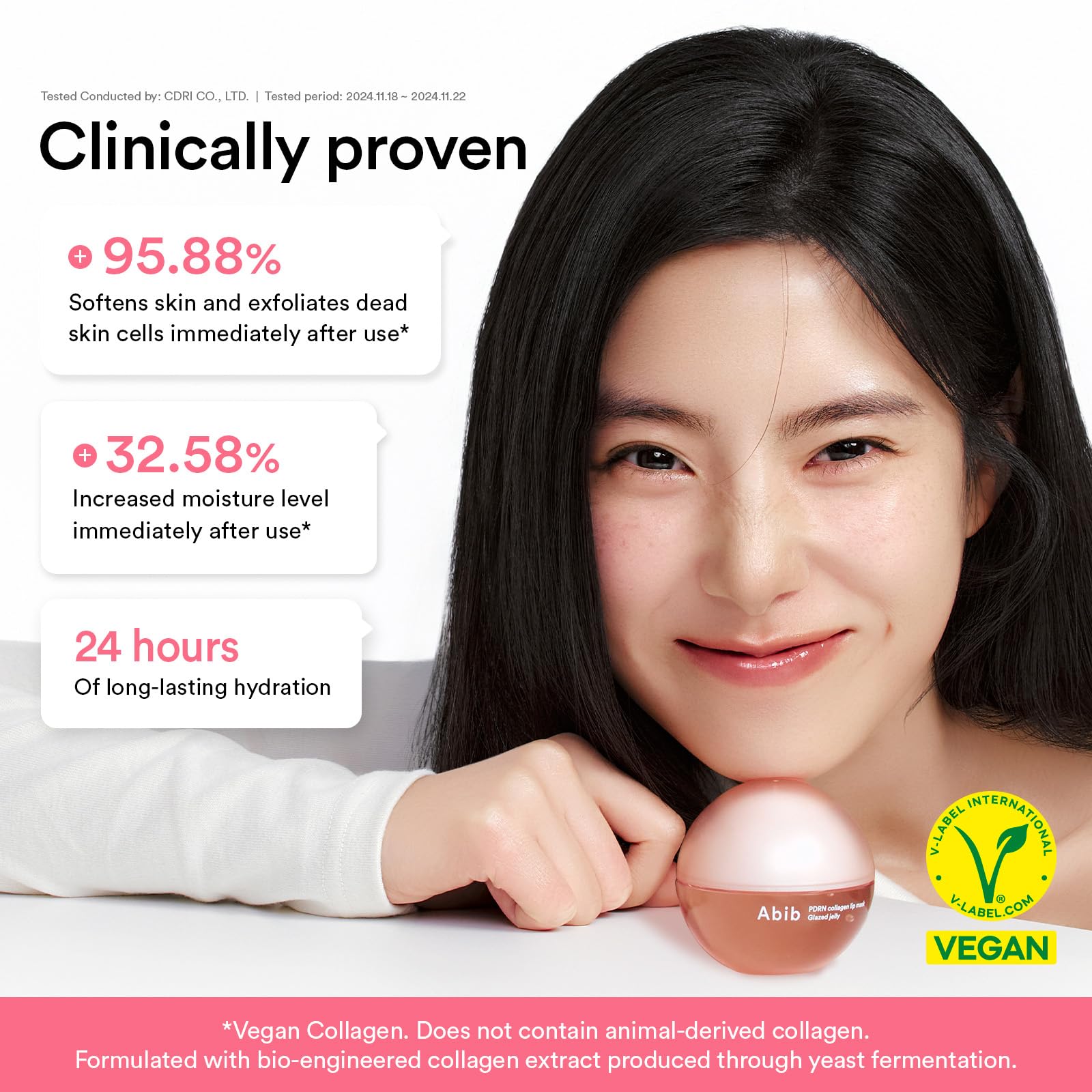 Abib PDRN Vegan Collagen Lip Mask Glazed Jelly 0.38 fl oz | Korean Lip Butter Balm Overnight Sleeping Mask Hydrating Care Moisturizer Treatment for Flakey, Dry Lips - Abib Official Product View 7