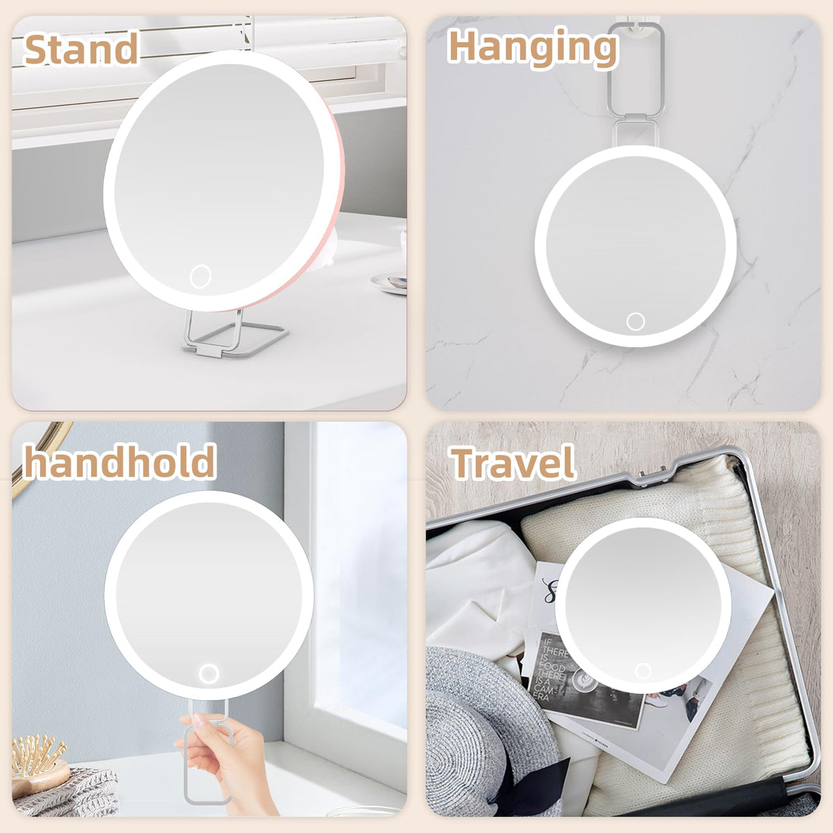 20X Magnifying Mirror with Light Large 6inch Lighted - Suupvaor Official Imagery - 4