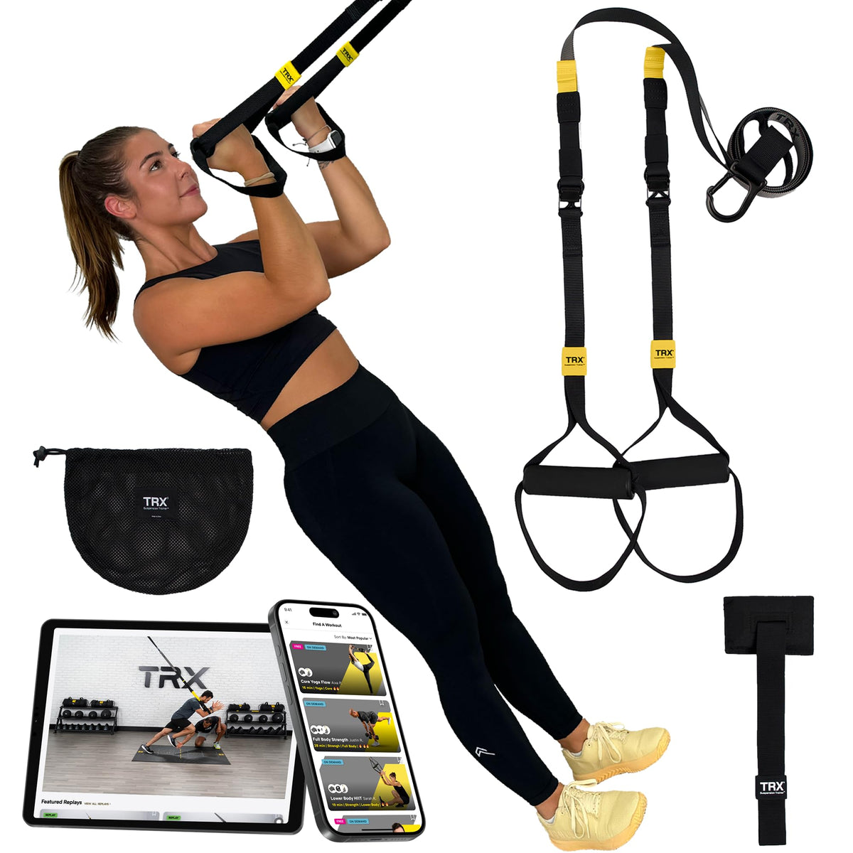 TRX GO Suspension Trainer At Home Portable Gym Workout For - TRX Official Imagery - 1