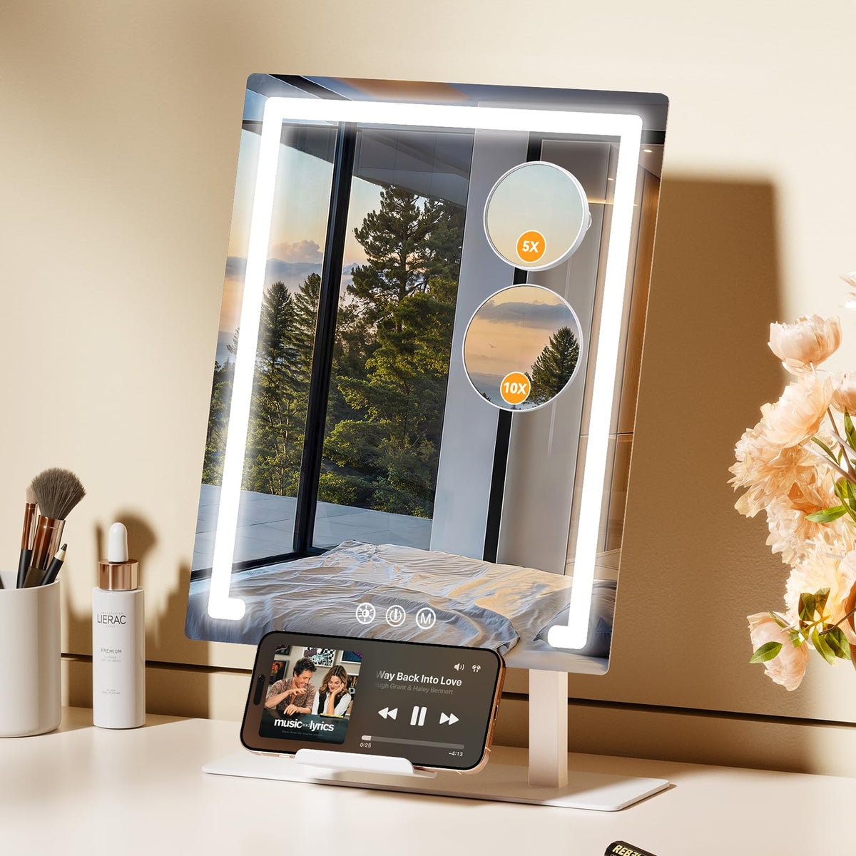 Gospire Hollywood Lighted Makeup Mirror 4000mAh Rechargeable - Gospire Official Imagery - 1