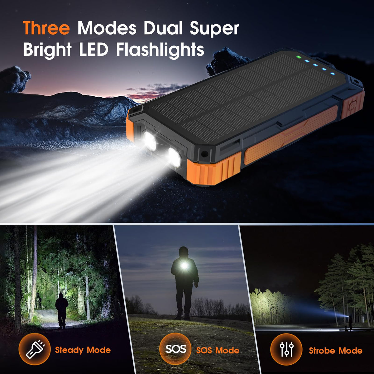 Solar Power Bank 49800mAh Wireless Portable Phone Charger - BLASOUL Official Imagery - 8