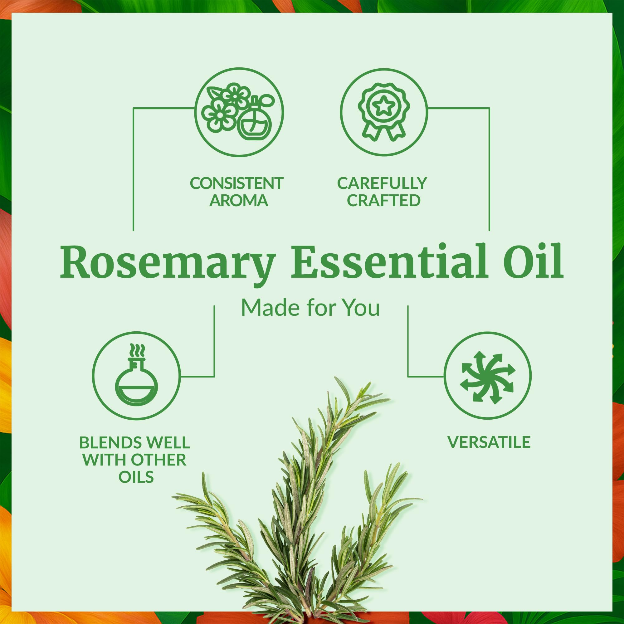 SVA ORGANICS SVA Rosemary Essential Oil, Glass Bottle with Dropper, 4 Fl Oz - SVA ORGANICS Official Product View 3