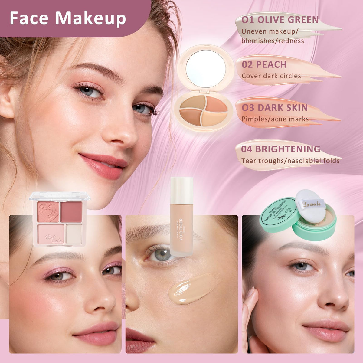MONRUEVT All in One Makeup Set for Women Full kit Makeup Kit - MONRUEVT Official Imagery - 6