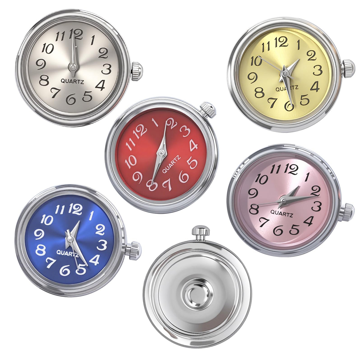 WBNYX 5 Pieces Interchangeable Charm Clasp Set 18mm Colorful - WBNYX Official Imagery - 1