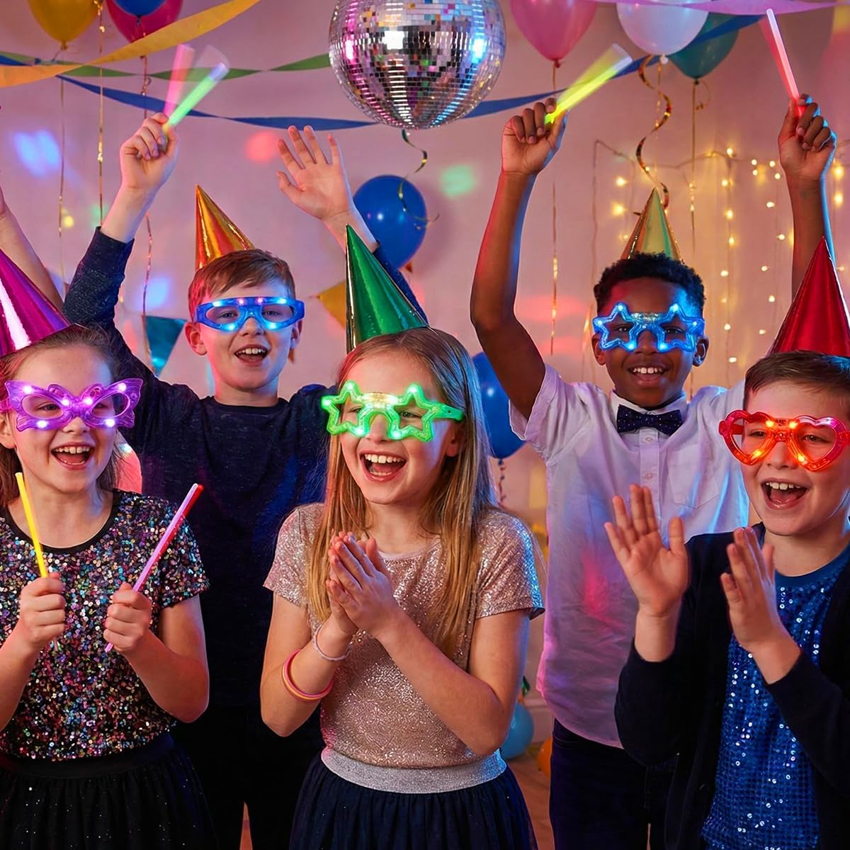 24 Packs LED Glasses for kids Glow in the dark Party - OceanWings Official Imagery - 8