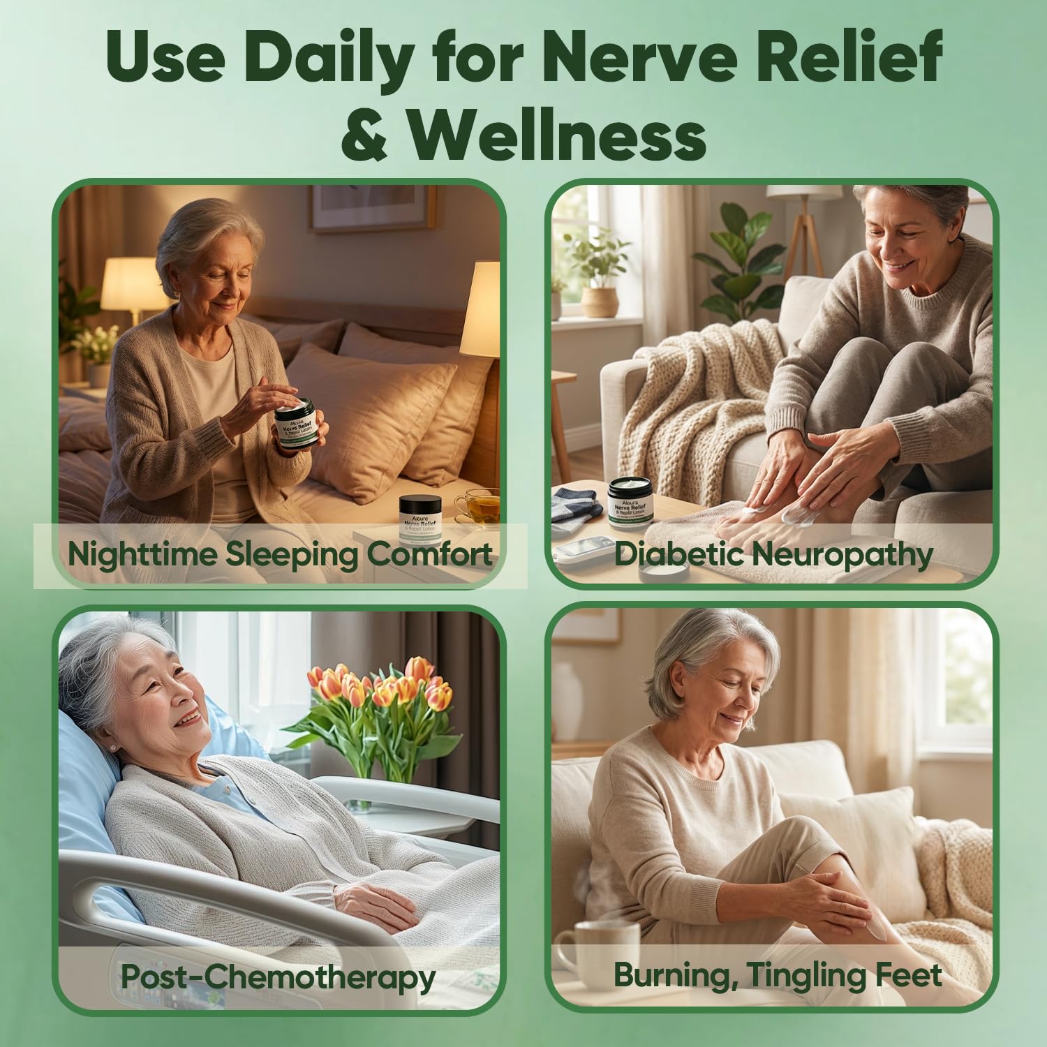Peehss Alcura Nerve Cream – Neuropathy Lotion with Arnica & Magnesium, 4 oz