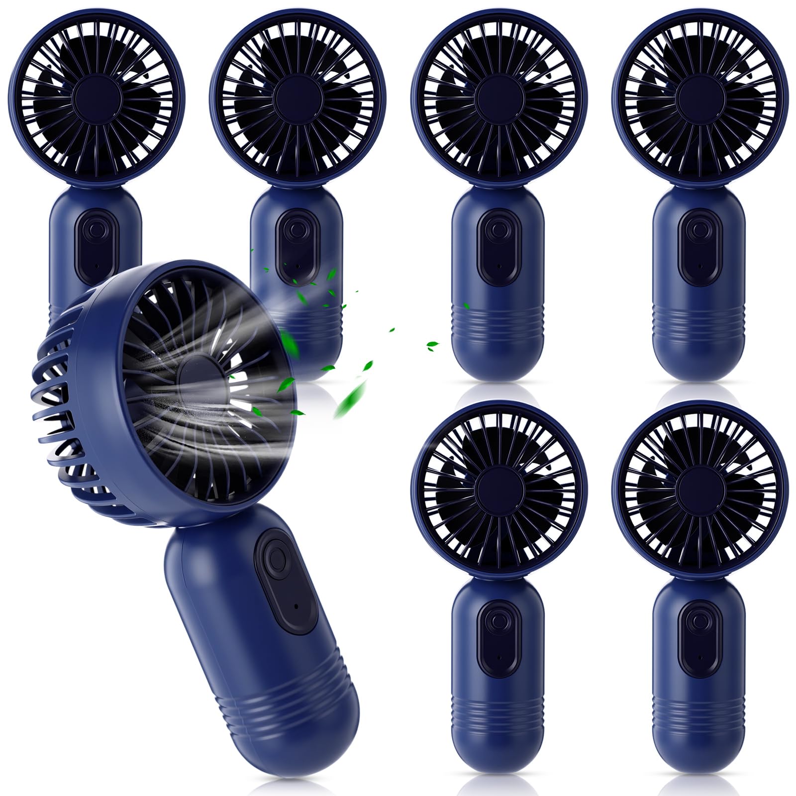 Rossesay 1 Pcs Mini Portable Fan 3 Speed Rechargeable, Blue - View 9