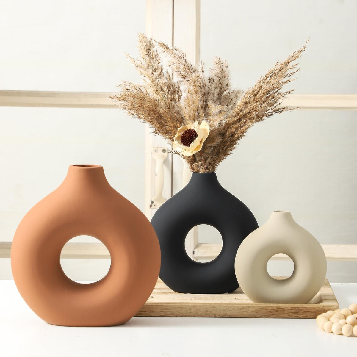 Ceramic Vase Home Table Decor - Vanselia Official Imagery - 8