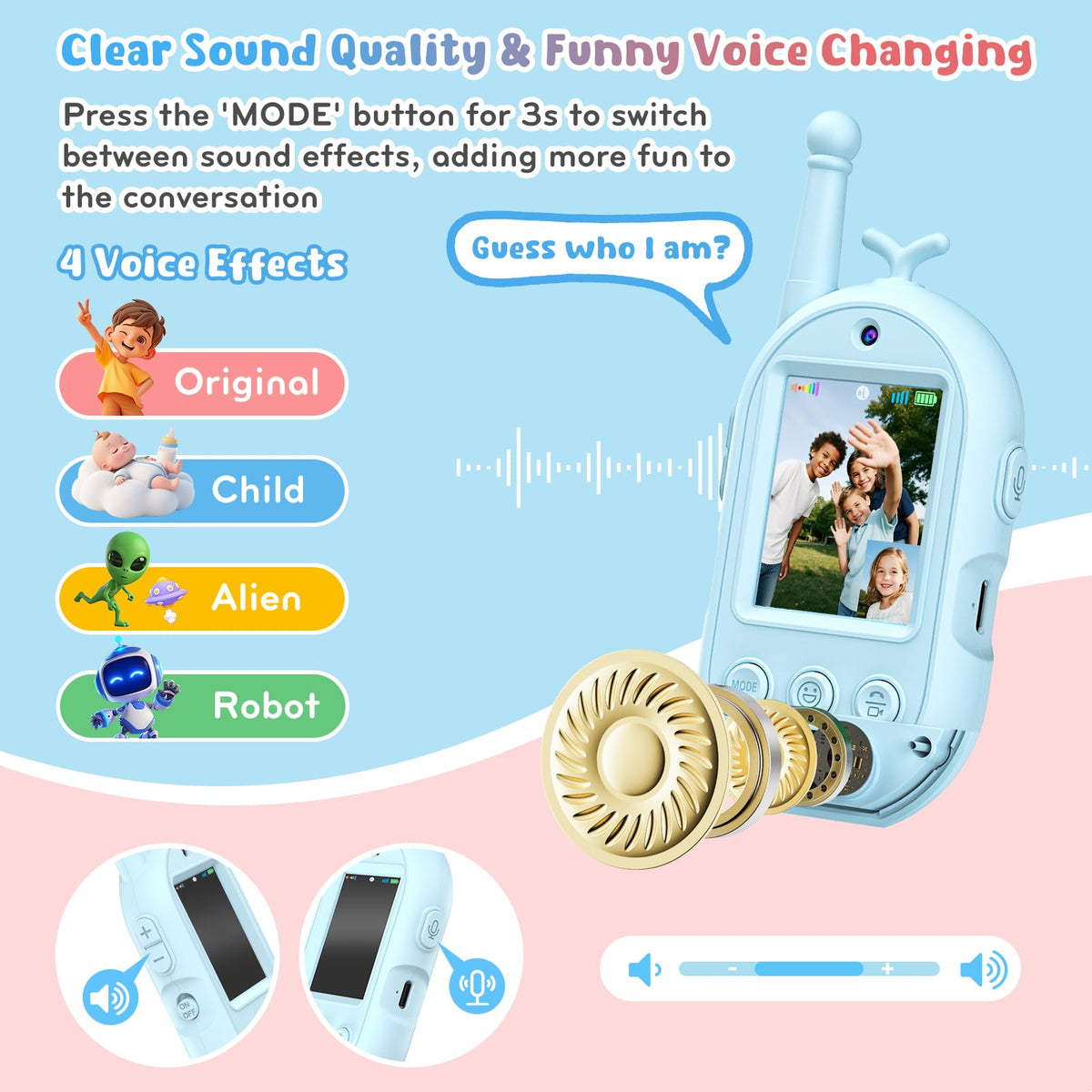 Video Walkie Talkies for Kids Kids Walkie Talkies with - Ralgevu Official Imagery - 6