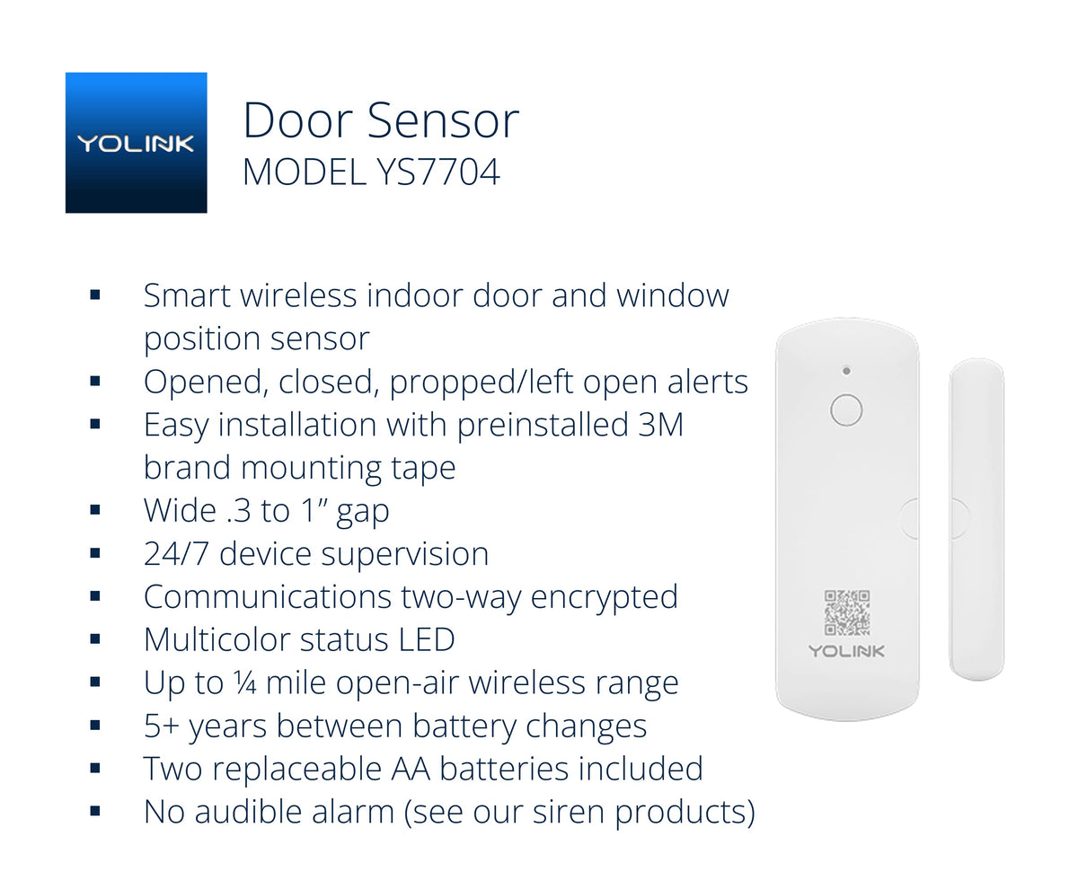 YoLink Door and Window Sensor Kit 3 Pack SpeakerHub - YoLink Official Imagery - 3