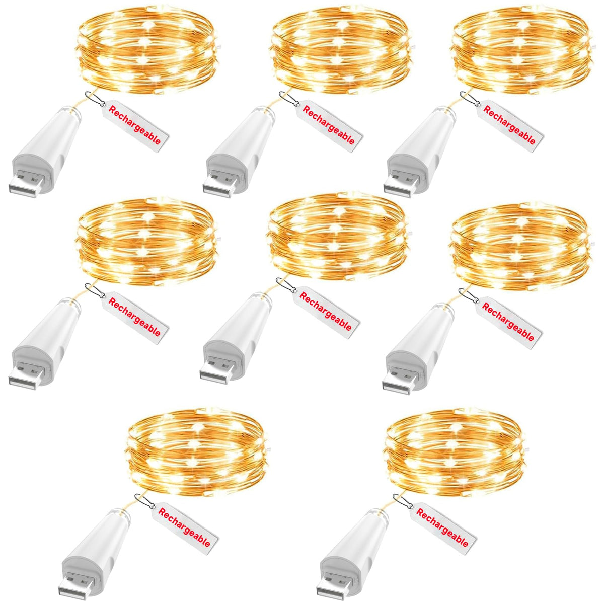 Rechargeable Fairy Lights - OUSMIN Official Imagery - 1