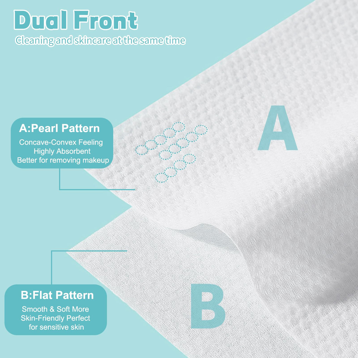 Disposable Face Towel 600 Count Soft Cotton Facial Dry Wipes - CenYouful Official Imagery - 3