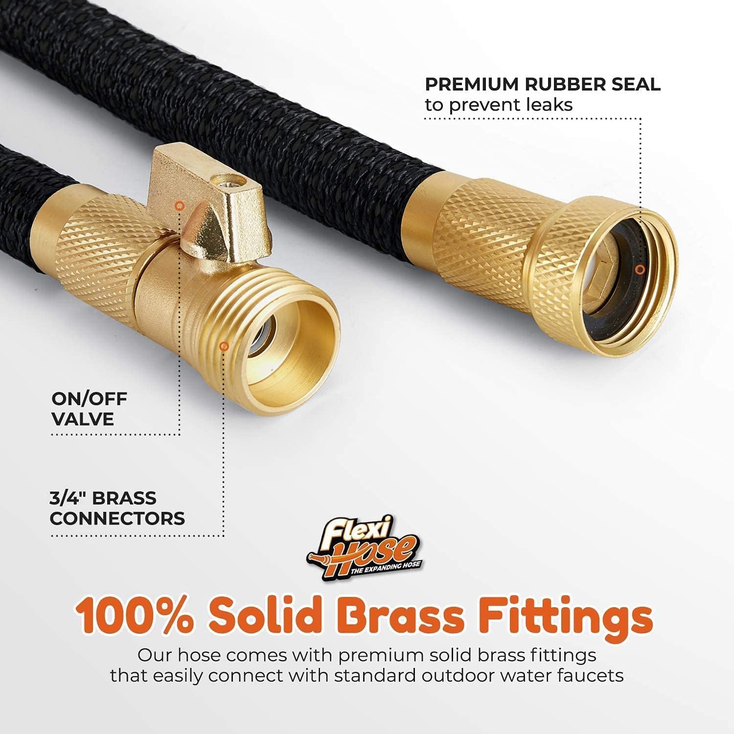 Flexi Hose with 8 Function Nozzle, 100FT - Lightweight Expandable - Flexi Hose Official Product View 6