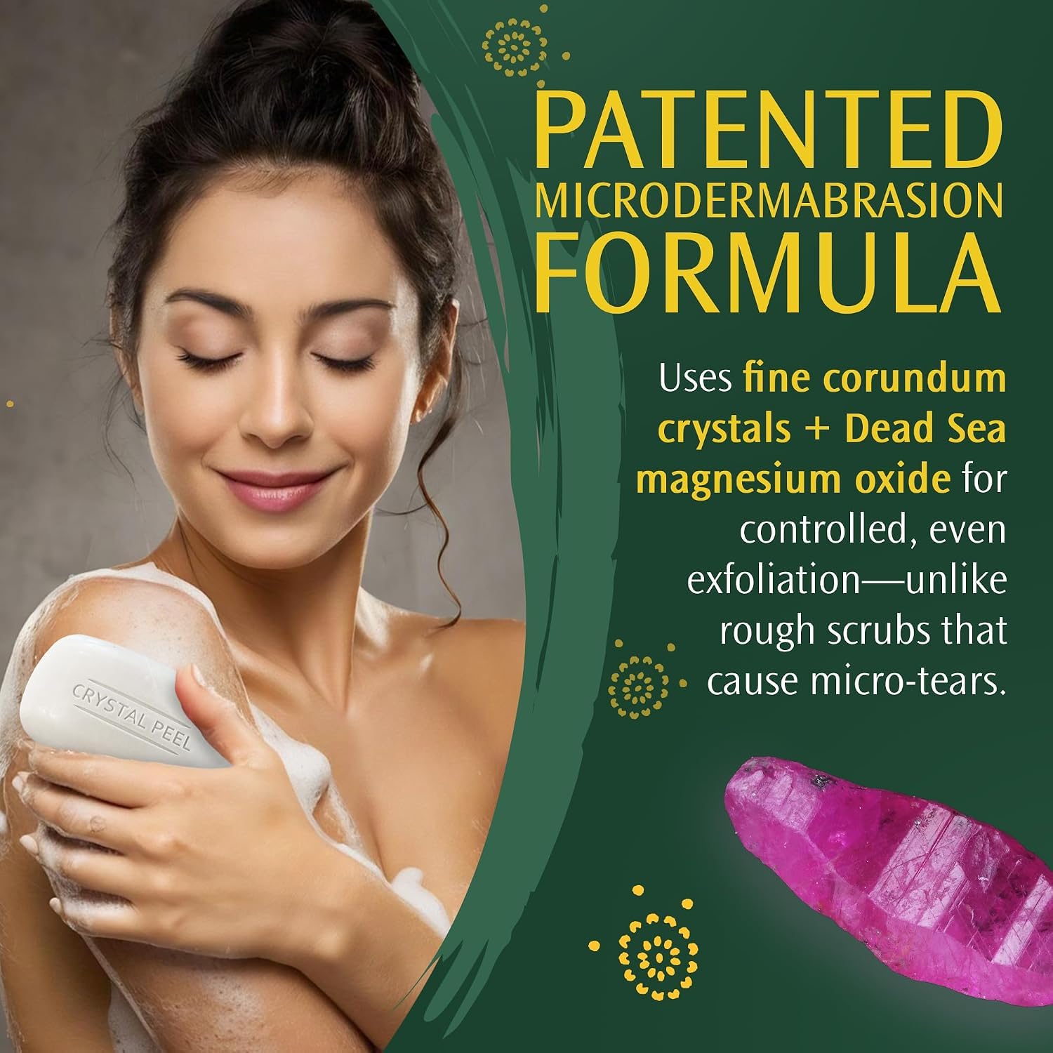 Crystalon Crystal Peel Exfoliating Bar Soap , Crystal Peel Luxury - Crystalon Crystal Peel Official Product View 4