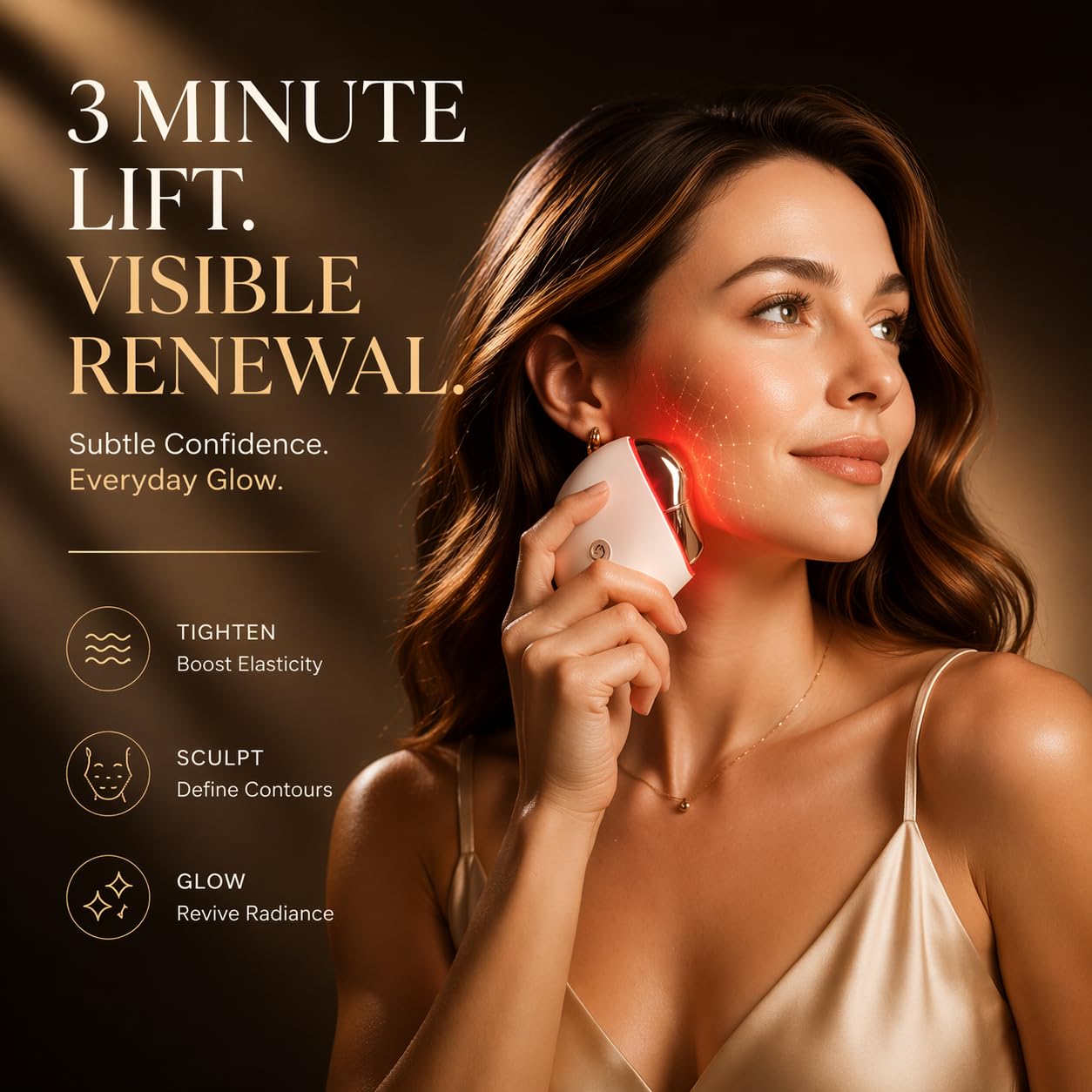 AVORLA LED Gua Sha Facial Tool with Heat and Microcurrent - Avorla Official Imagery - 3