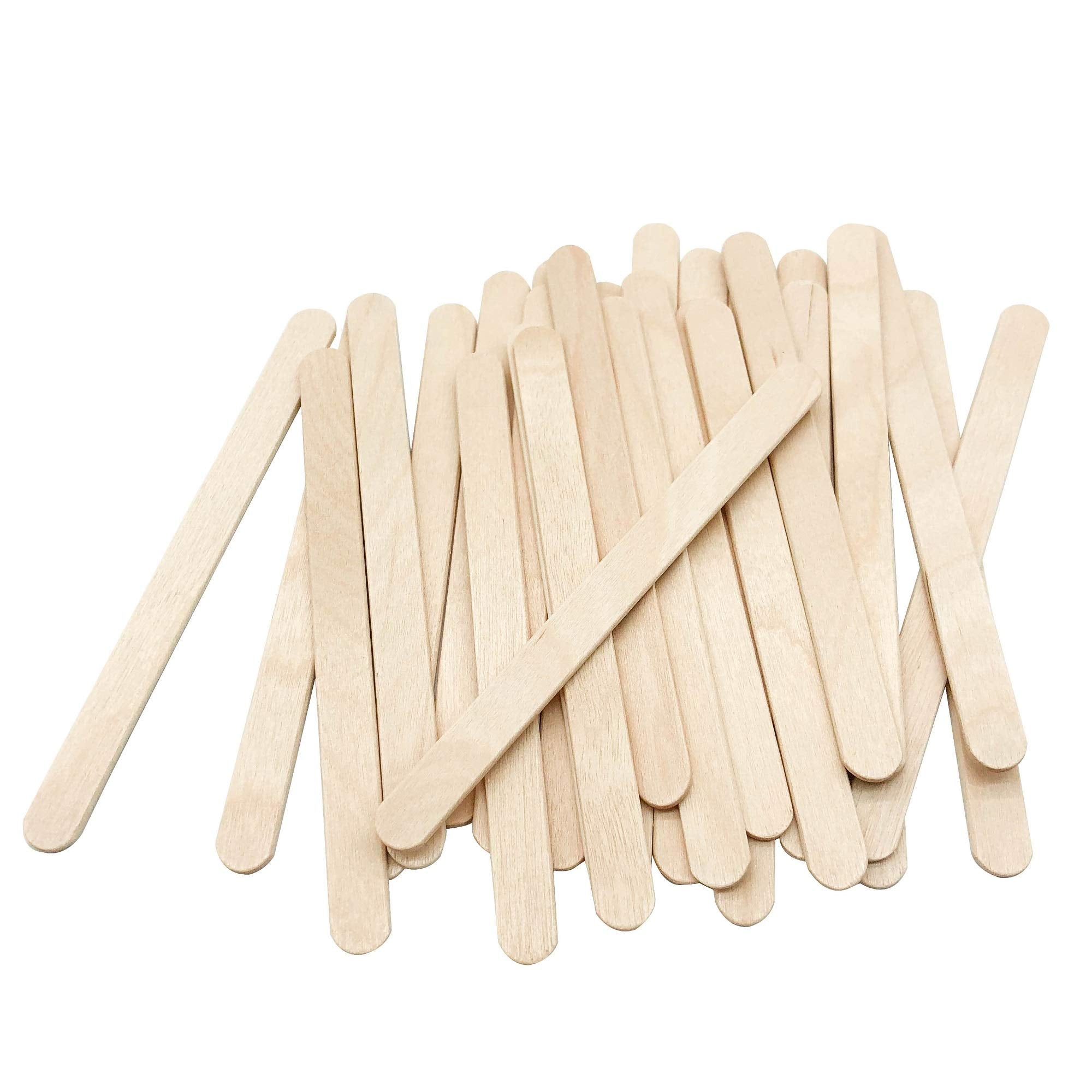 KTOJOY 200 Pcs Craft Sticks Ice Cream Sticks Natural Wood - Product Imagery