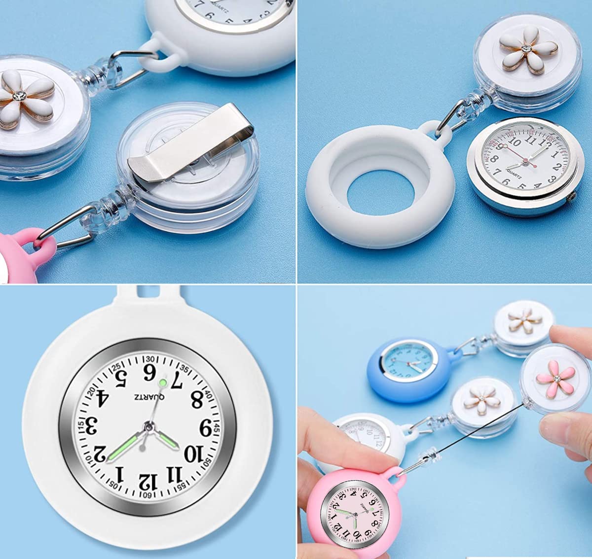AGEN KGEN Nurse Watch Glow Pointer in the Dark, Clip on Nursing Fob Wa - View 5