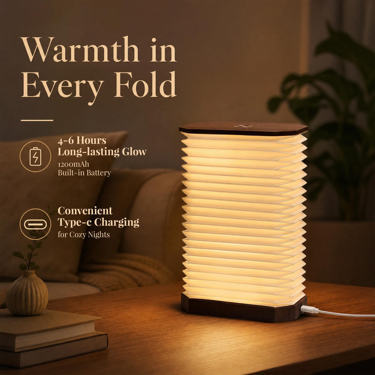 Folding Accordion Lamp Portable Paper Lamp Japanese Lantern - Ba suns Official Imagery - 6