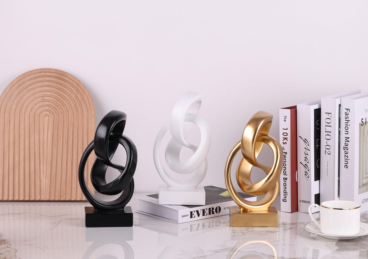 Modern Abstract Knot Sculpture Artistic Mobius Inspired - WUBIANJIE Official Imagery - 8