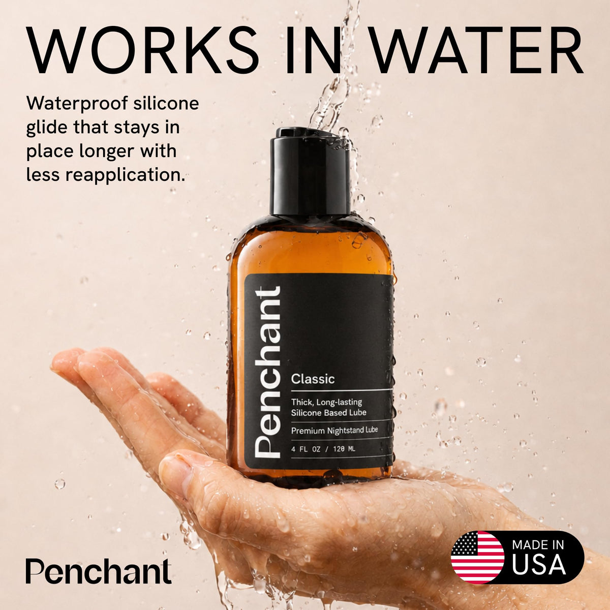 Thick Silicone Lube for Couples Personal Lubricant - Penchant Official Imagery - 6