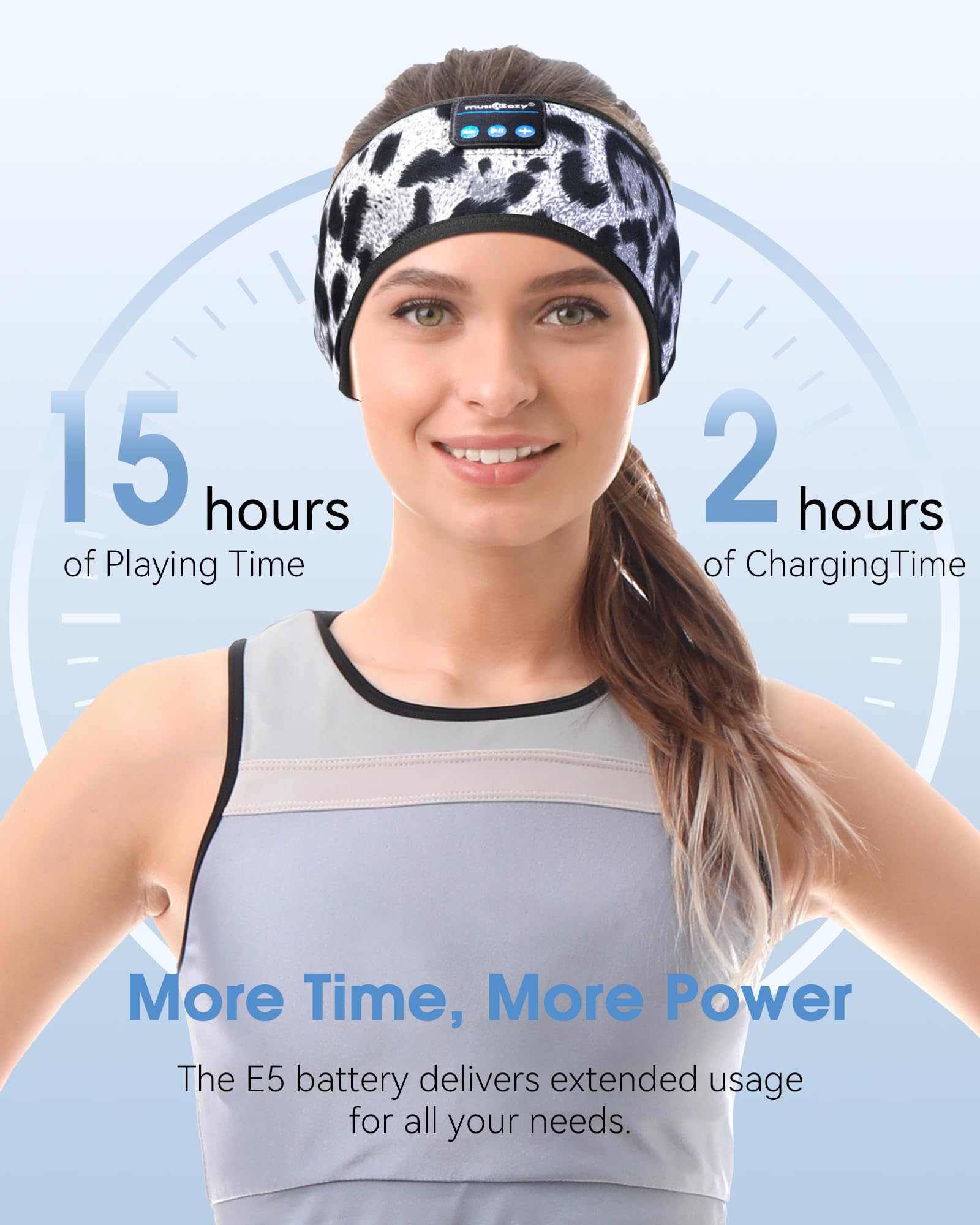 MUSICOZY Sleep Headphones Bluetooth Headband Headphones for Side Sleepers - MUSICOZY Official Product View 4