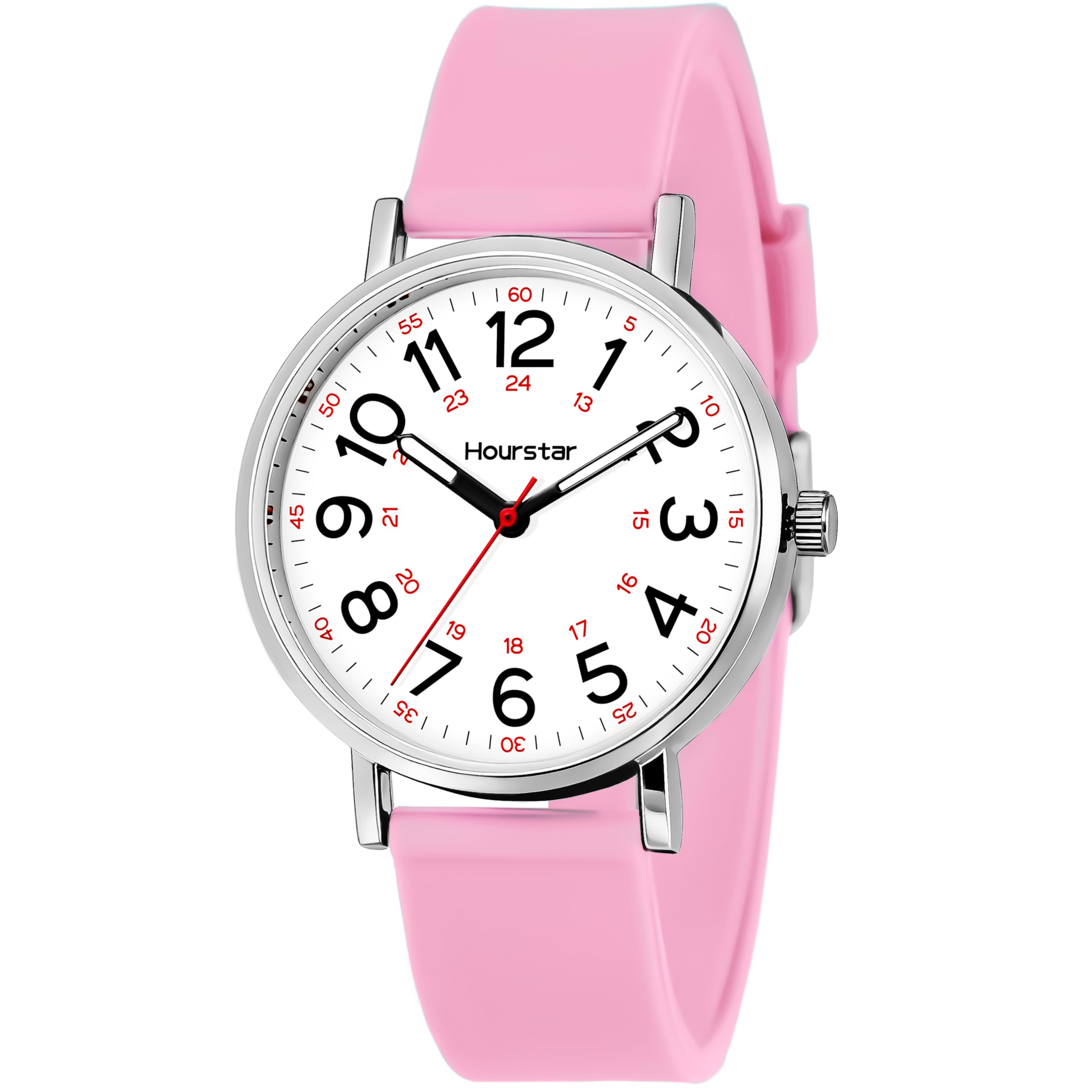Hourstar Women's Analog Nurse Watch | Second Hand | Easy Read | Silico - View 9