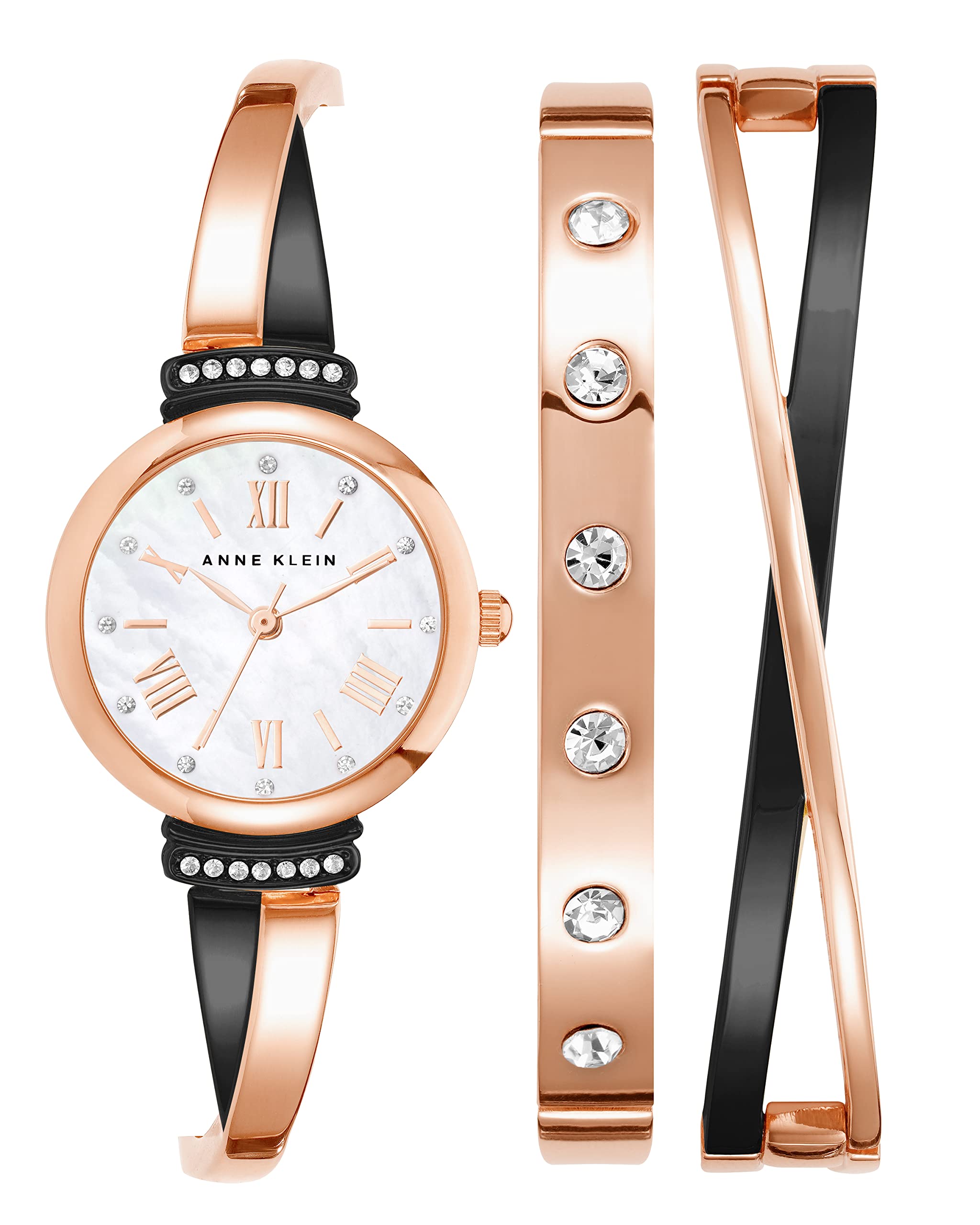 Anne Klein Women's Premium Crystal Accented Bangle Watch Set, AK/2245 - View 5