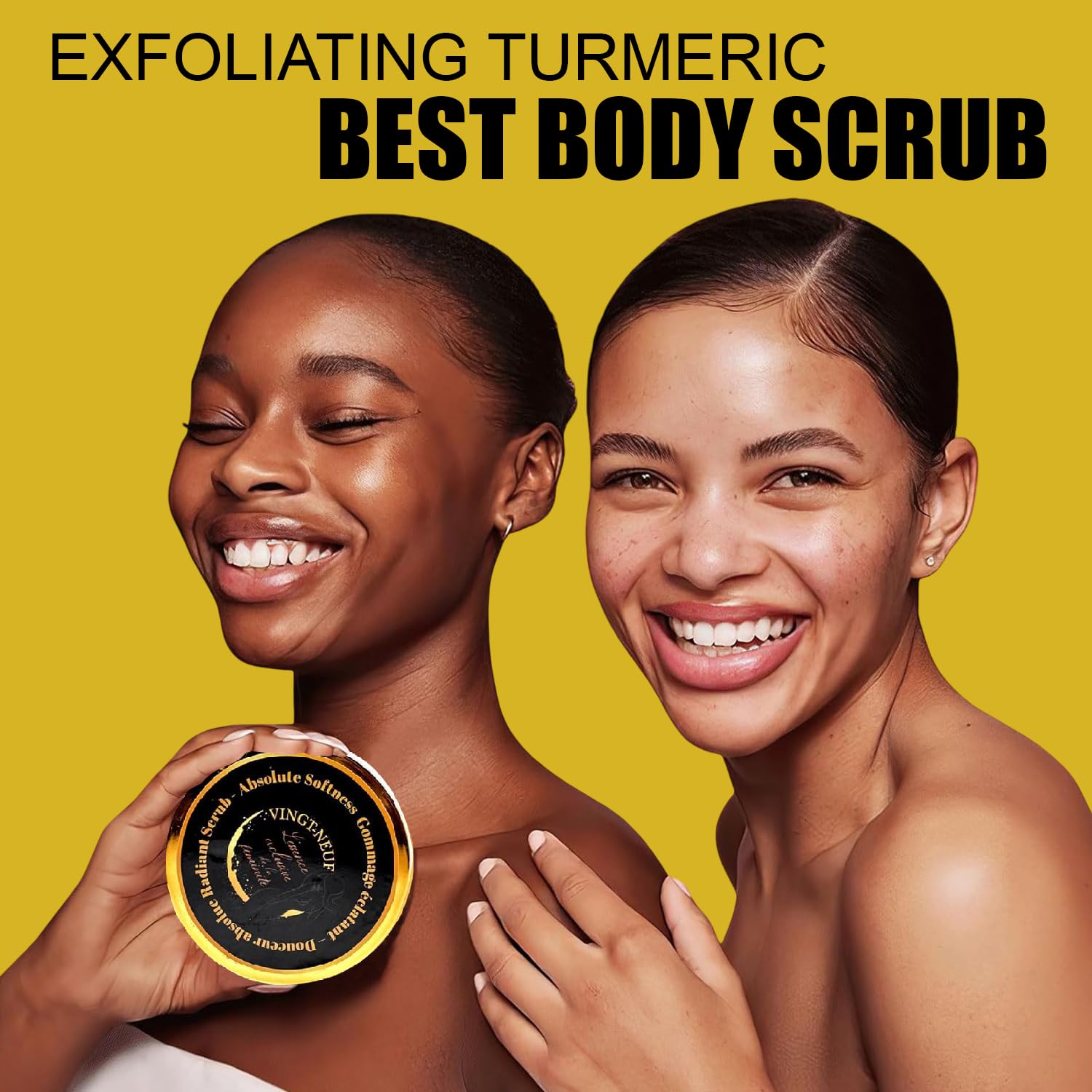 VINGT-NEUF Exfoliating Turmeric Body Scrub, Brightening Body Exfoliator Scrub 280g - VINGT-NEUF Official Product View 8