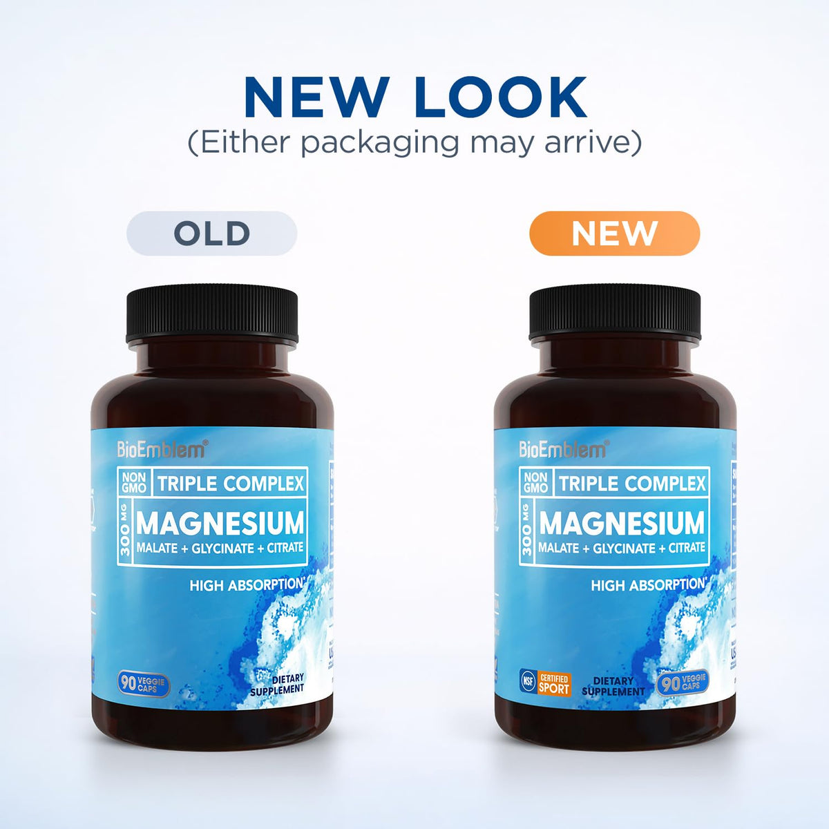 BioEmblem Magnesium Glycinate Complex 300mg Per Serving 90 - BioEmblem Official Imagery - 3